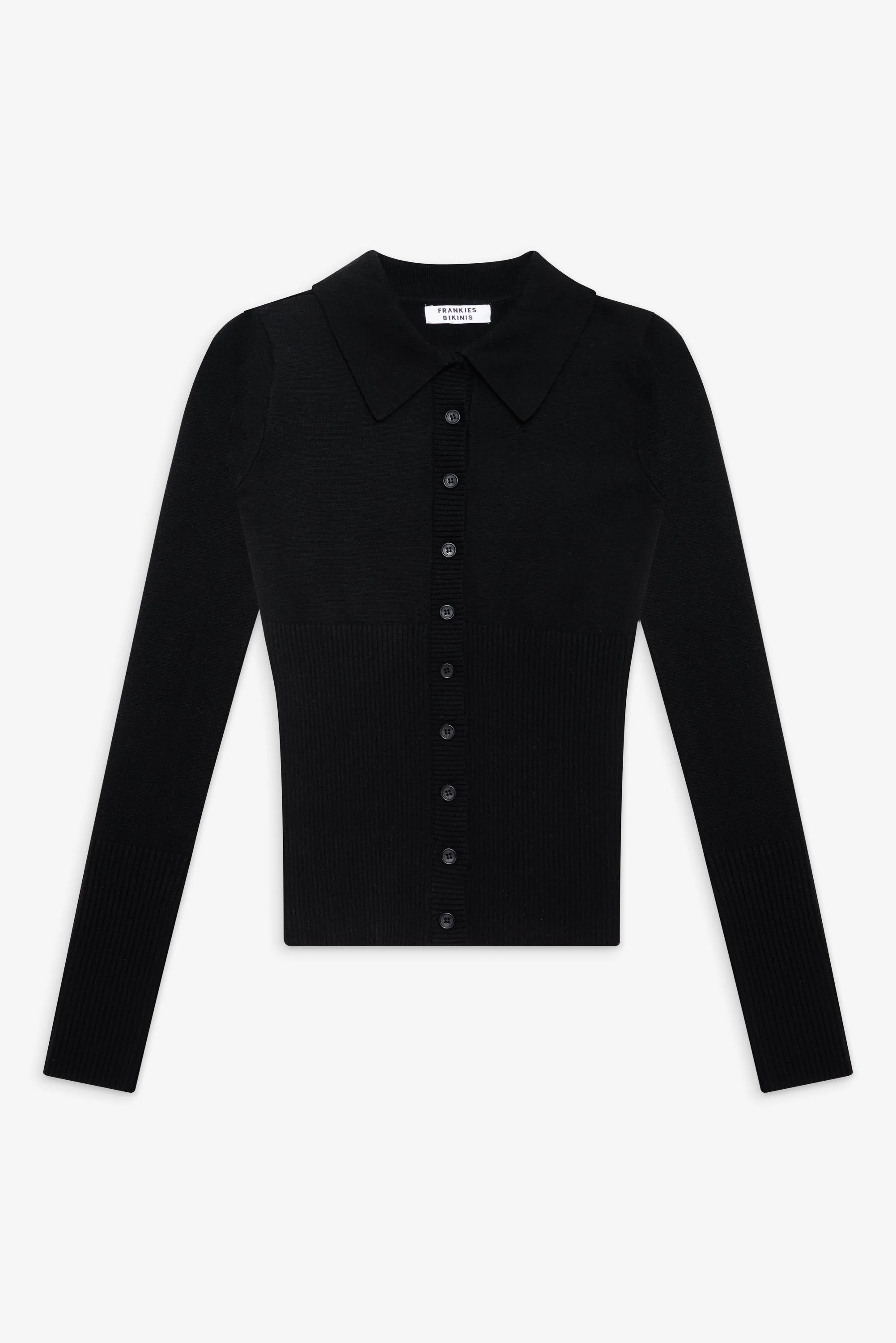 Brooks Button Up Sweater - Black