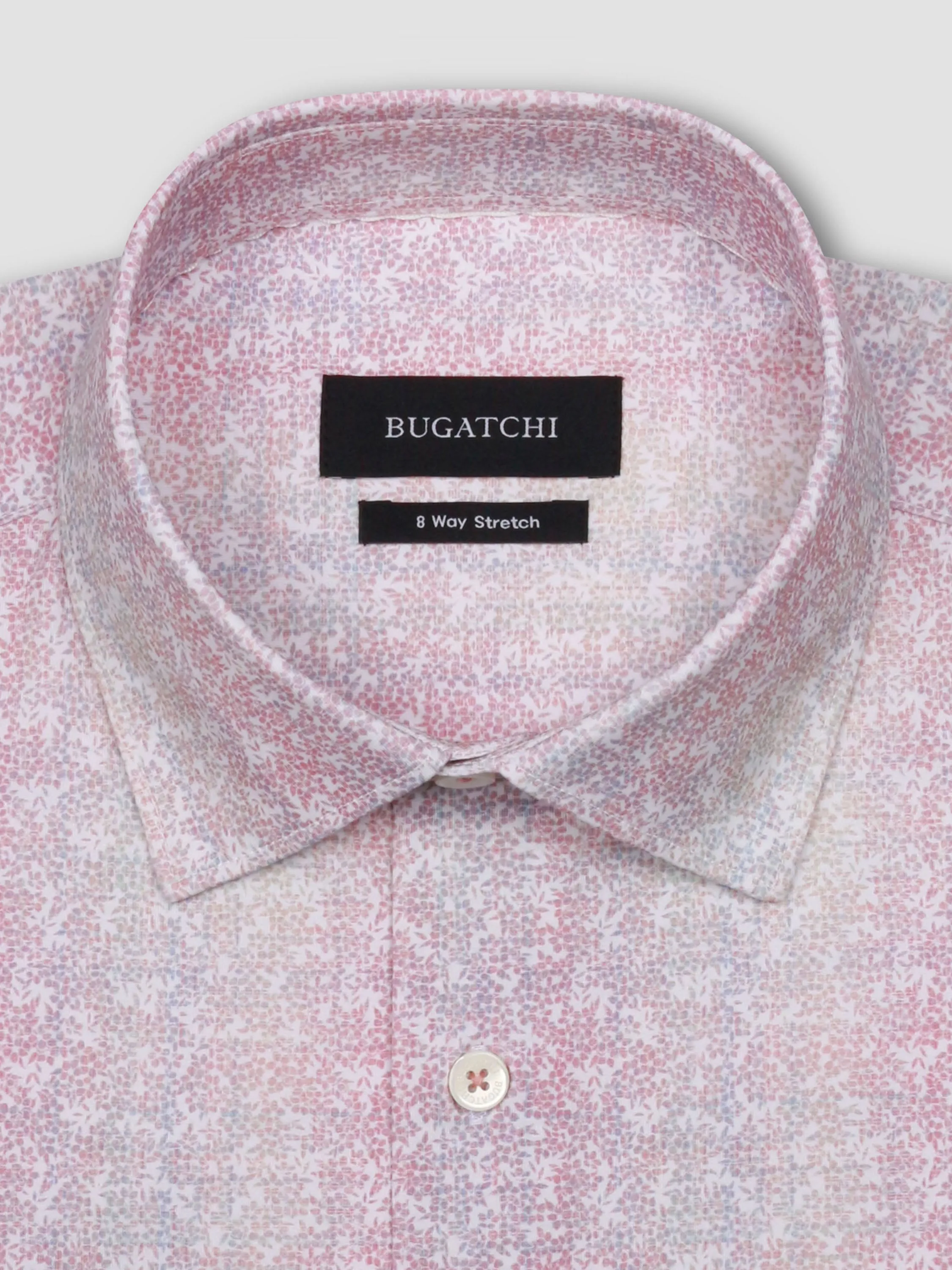 Bugatchi Coral Floral Print OoohCotton Shirt