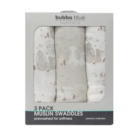 Bunny Dreams 3pk Muslin Wraps