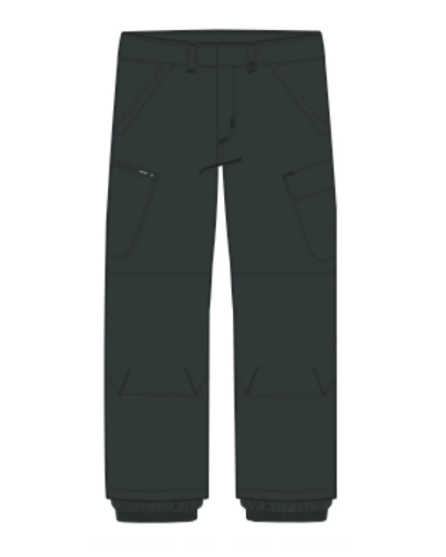 Burton Kids' Exile 2L Cargo Snow Pants - True Black