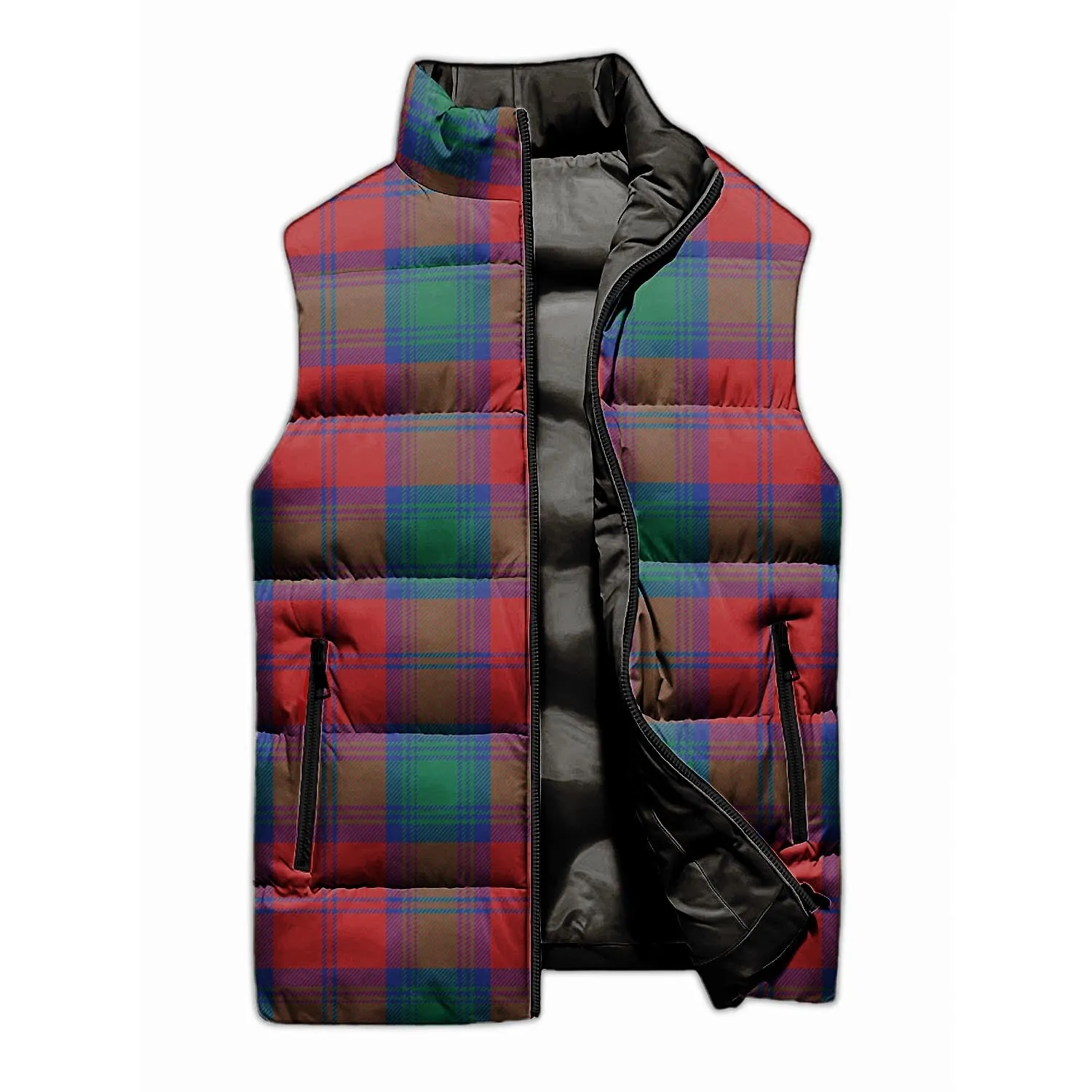 Byres (Byses) Tartan Sleeveless Puffer Jacket