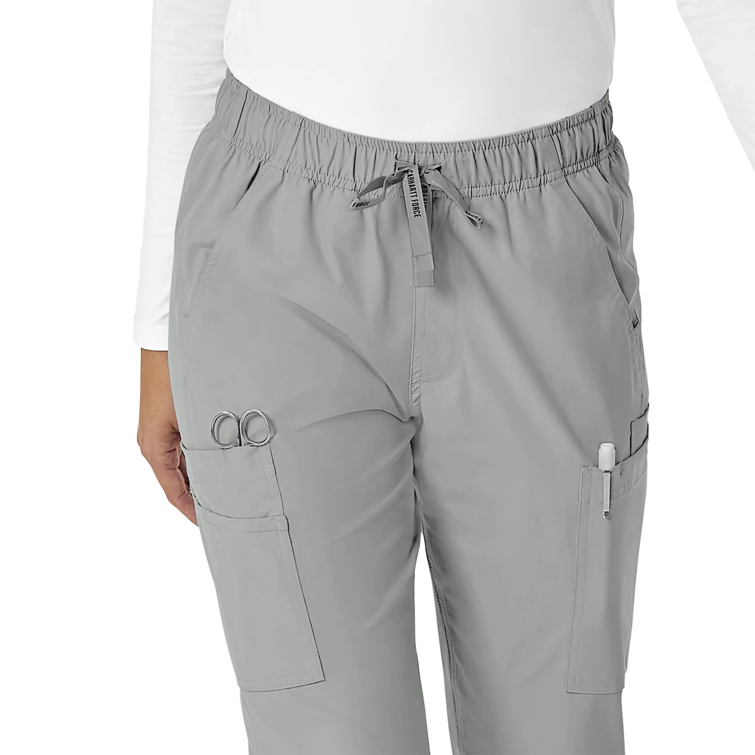 Carhartt Force Essentials Women's Straight Leg Scrub Pant - Grey