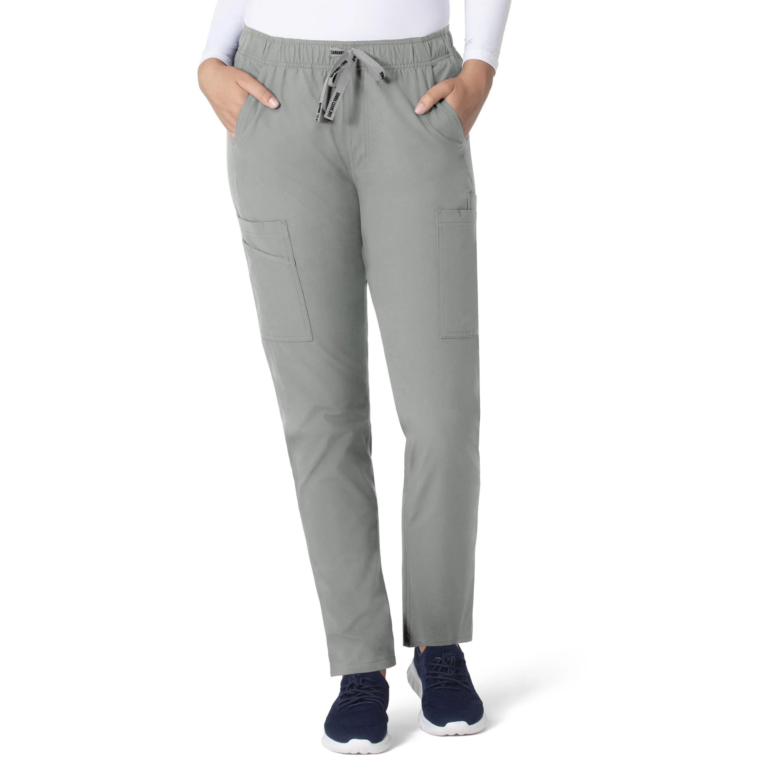 Carhartt Force Essentials Women's Straight Leg Scrub Pant - Grey