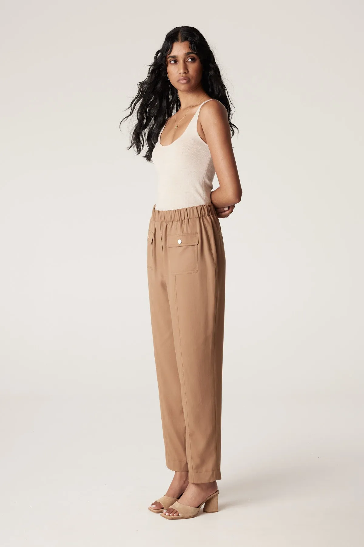 Carmen Tencel Pant - Camel