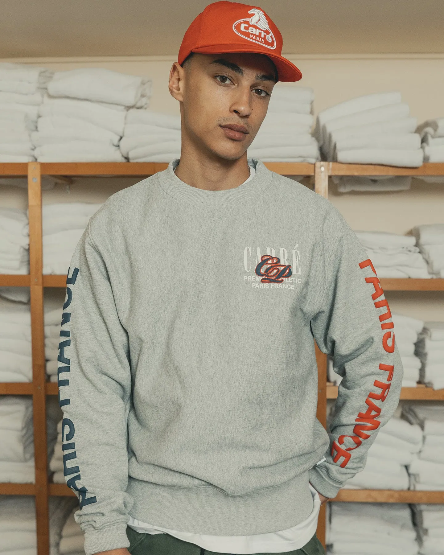 Carré Top Team Crewneck Grey Marle