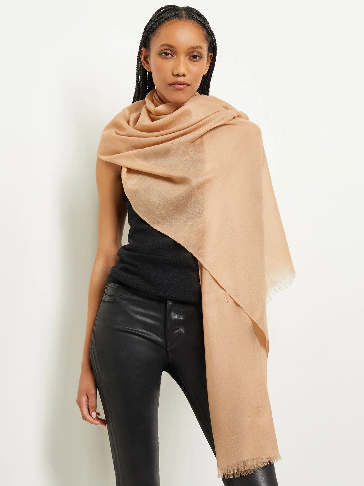 Cashmere Scarf, Camel