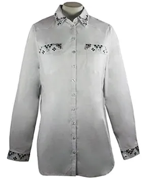 Christine Alexander - Crystal Drops, Cotton Poplin Blouse with Swarovski Crystals