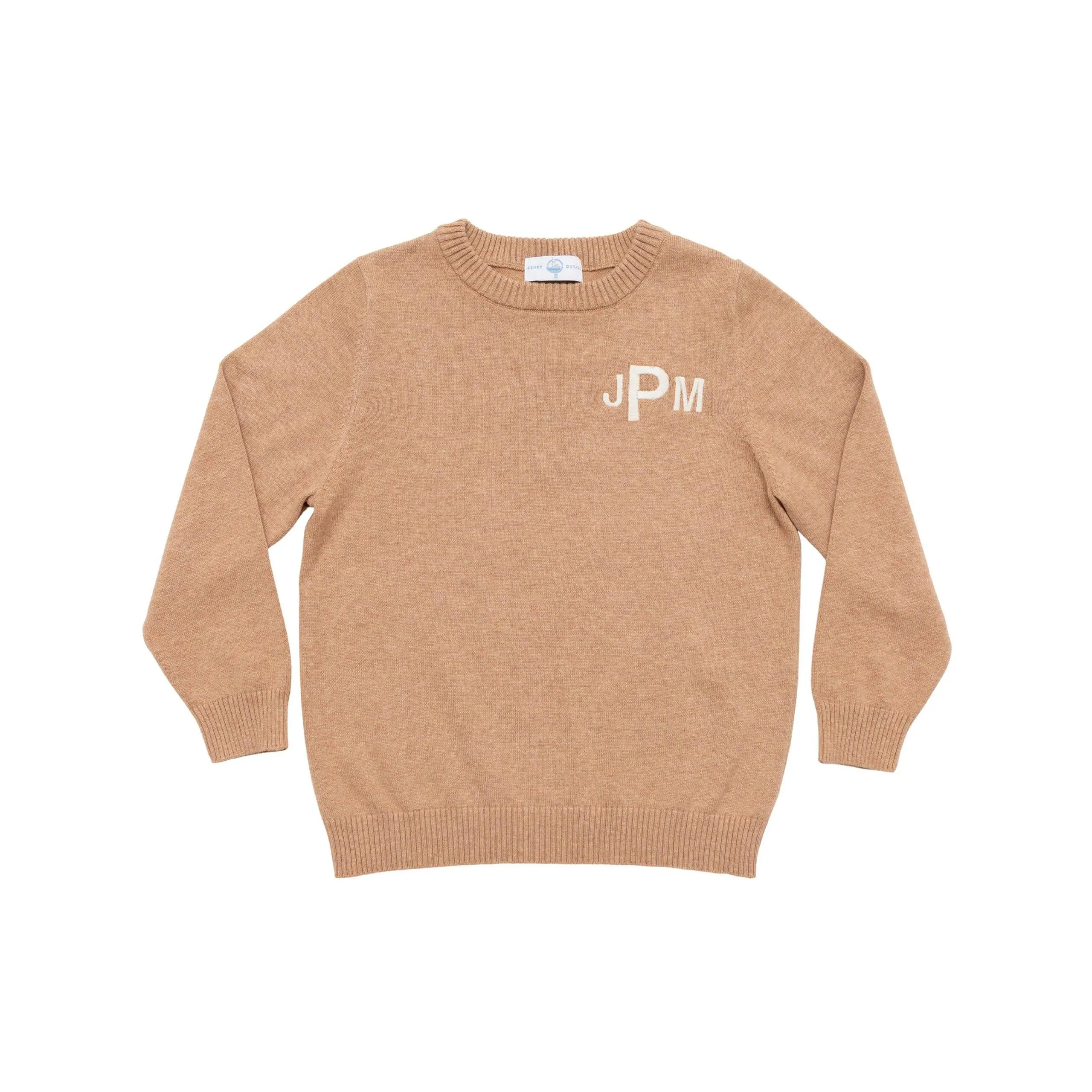 Christopher Crewneck Sweater in Clubhouse Camel