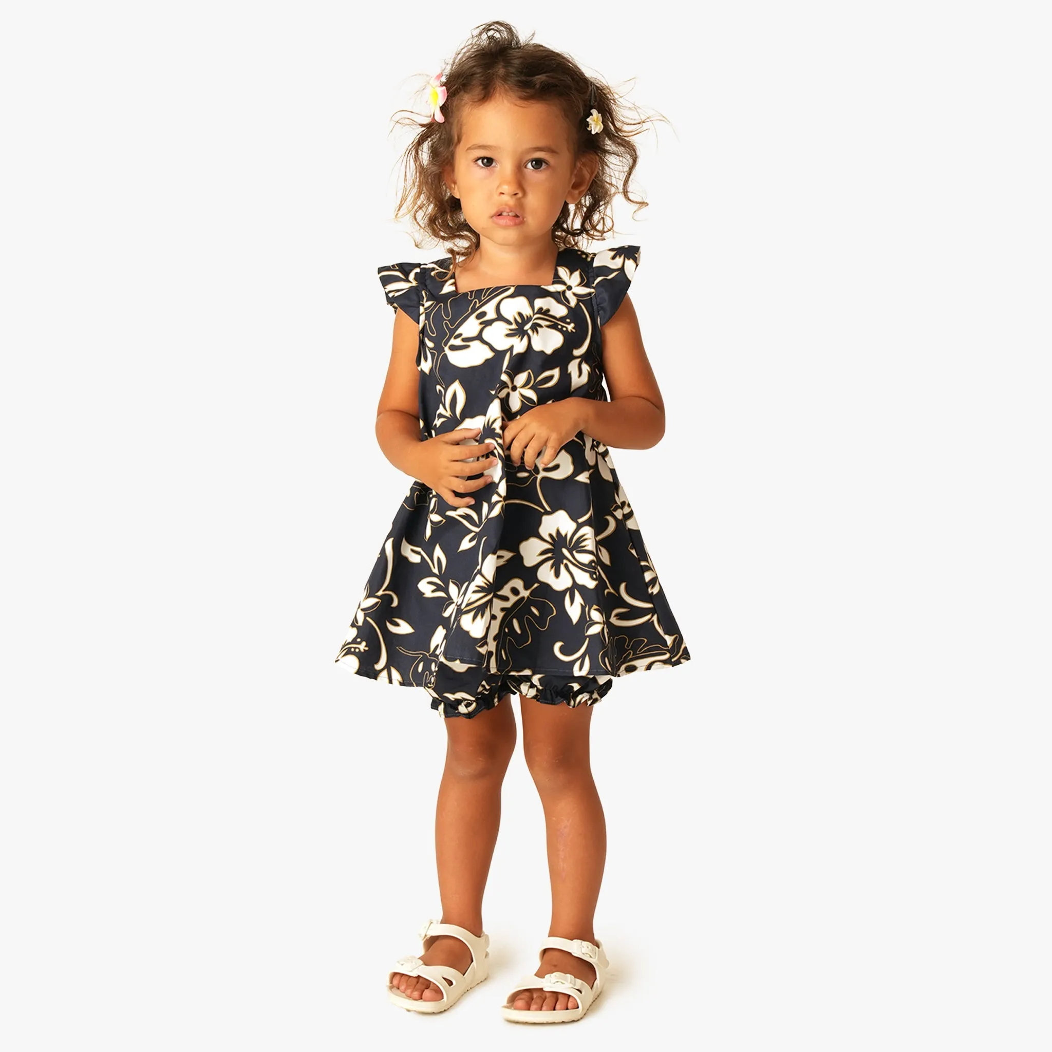 Classic Hibiscus Girls Bloomer Set