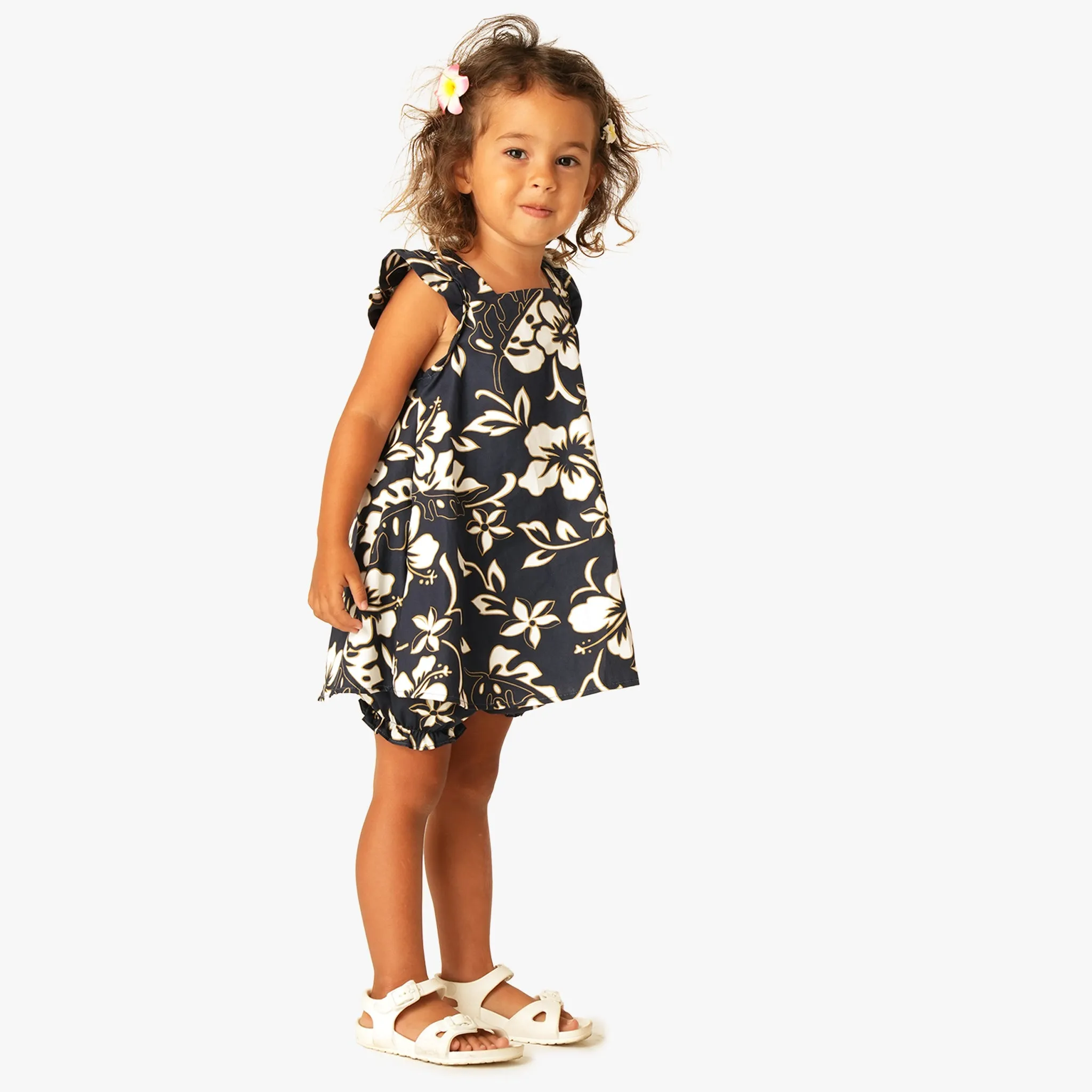 Classic Hibiscus Girls Bloomer Set