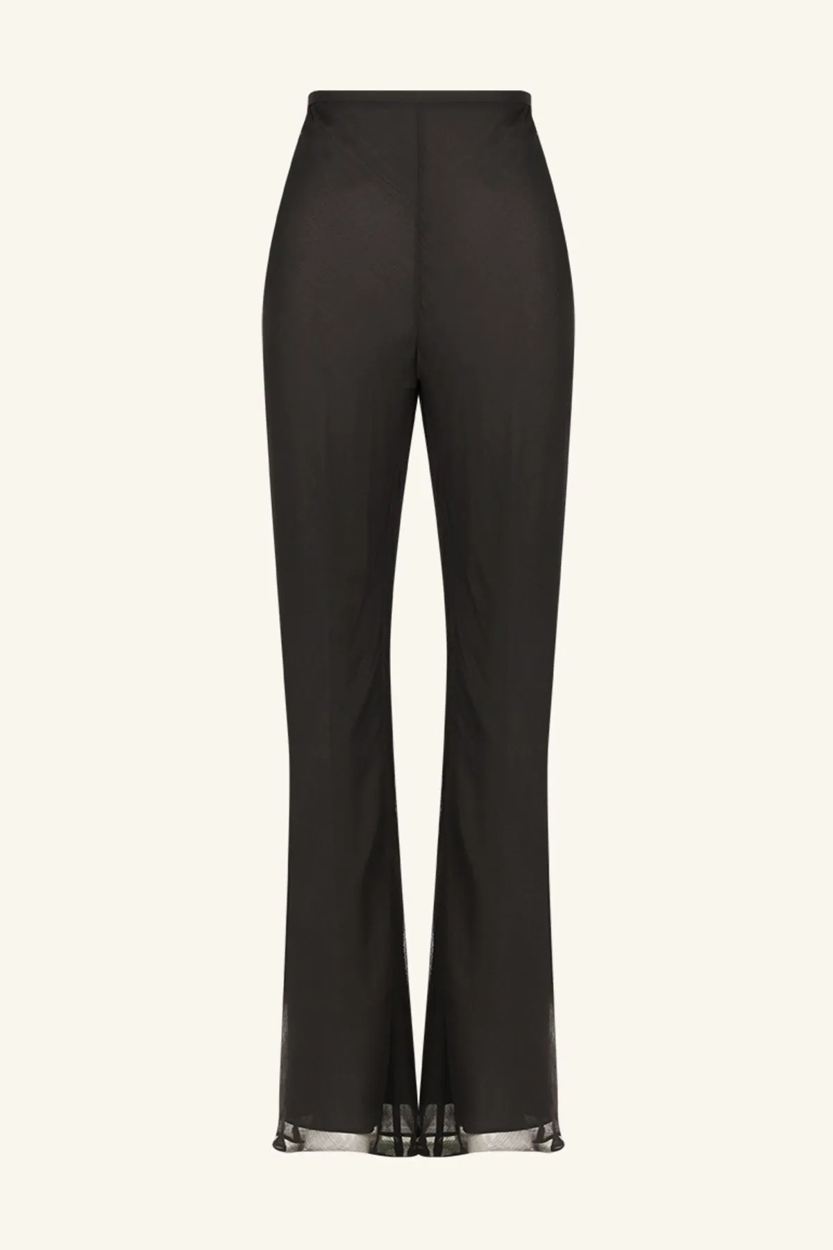 CLAUDE BIAS CUT FLARED PANT - BLACK