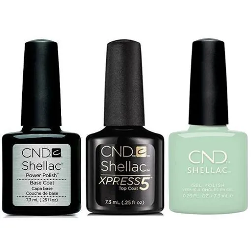 CND - Shellac Xpress5 Combo - Base, Top & Magical Topiary (0.25 oz)