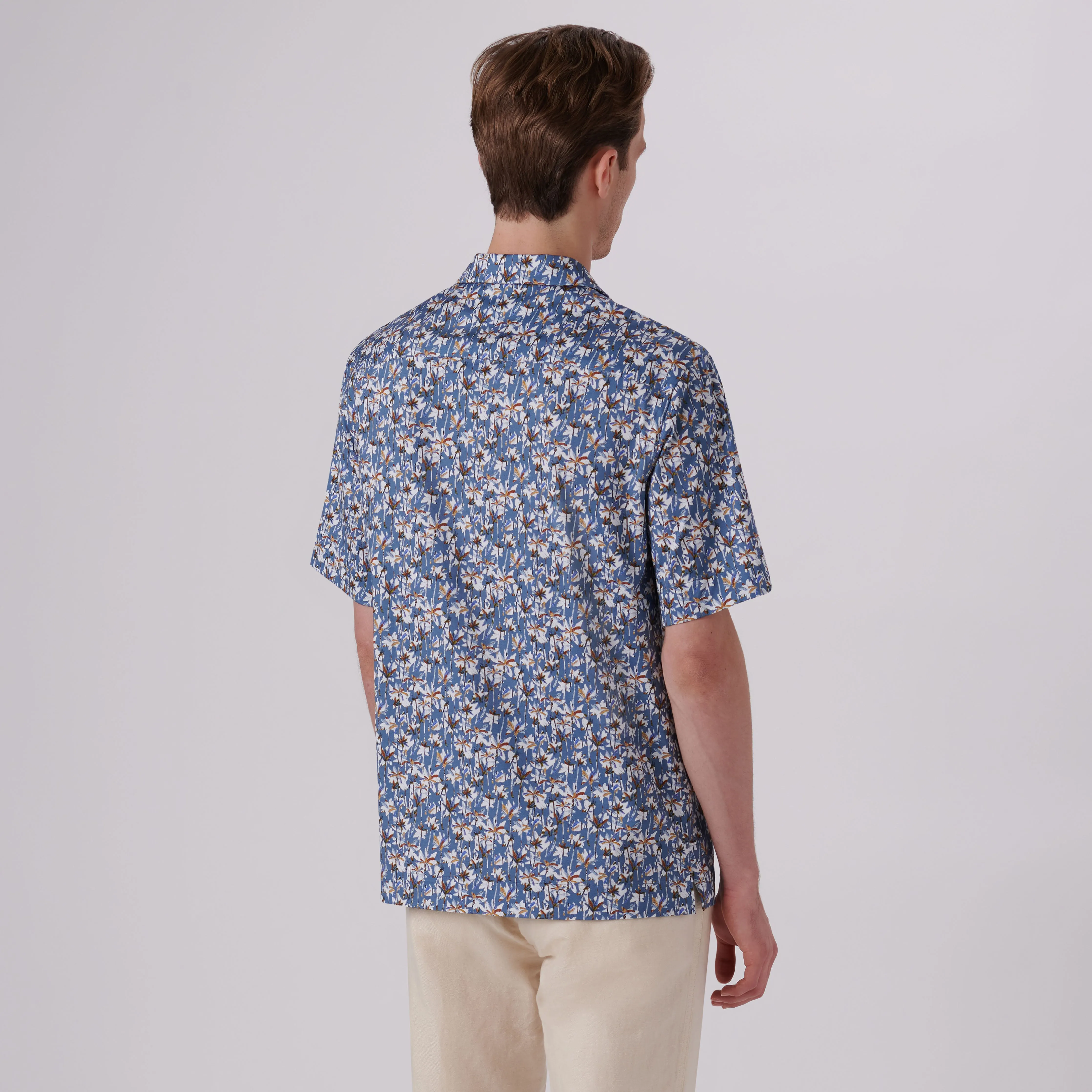 Cole Palm Trees Print OoohCotton Camp Shirt