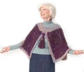 Color Block Poncho Pattern (Crochet)