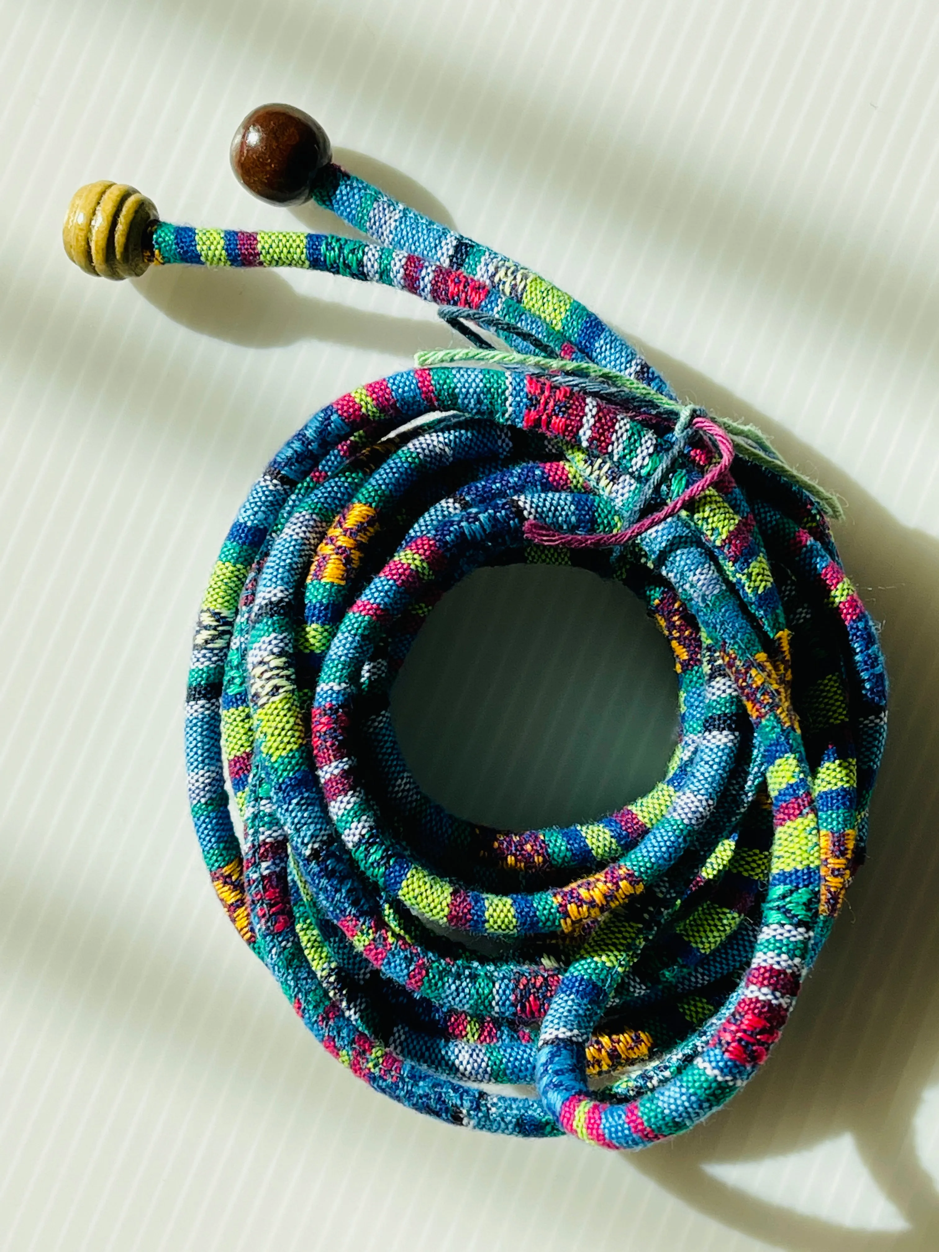 Colorful Cord Wrap Belt