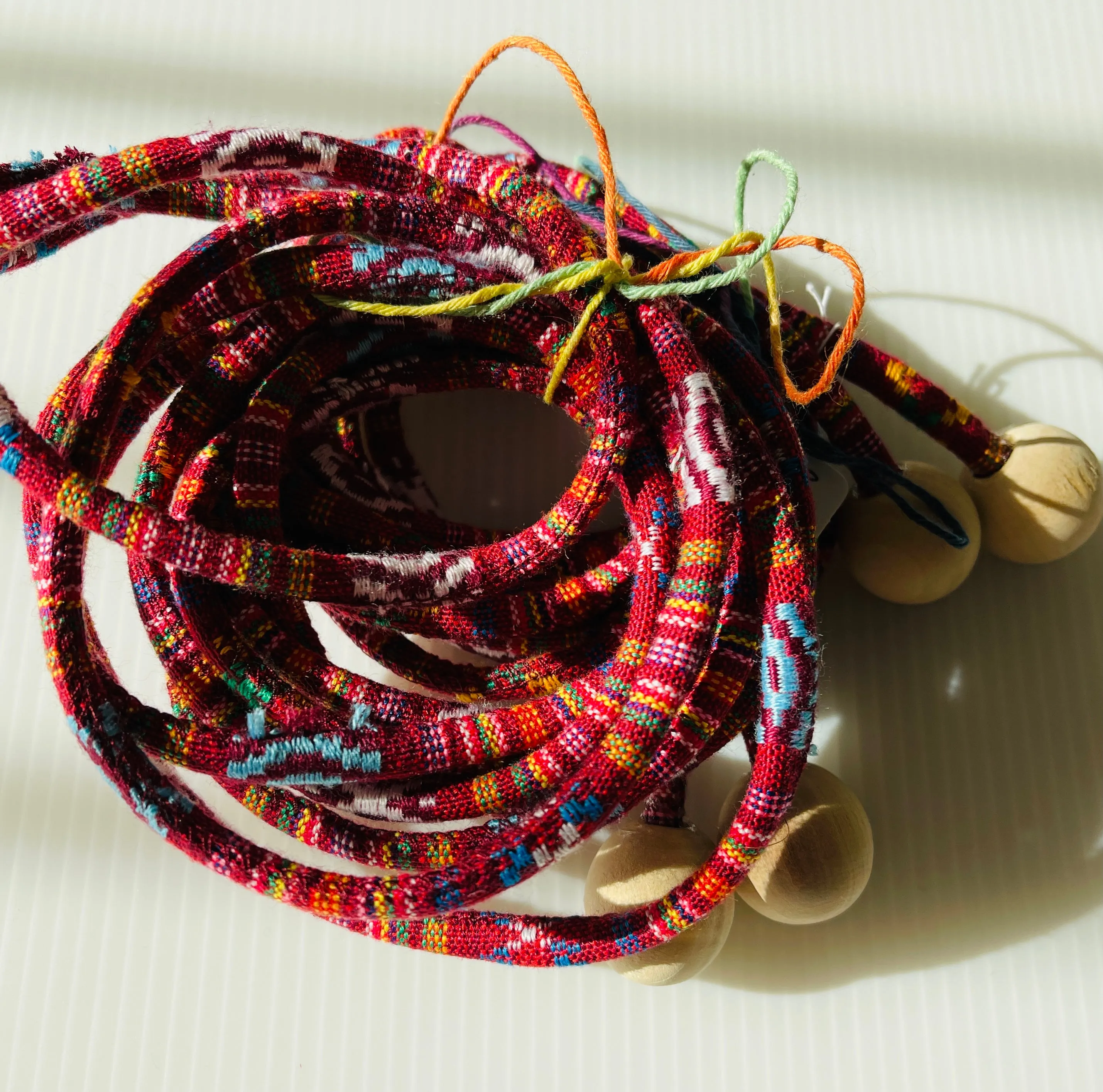 Colorful Cord Wrap Belt