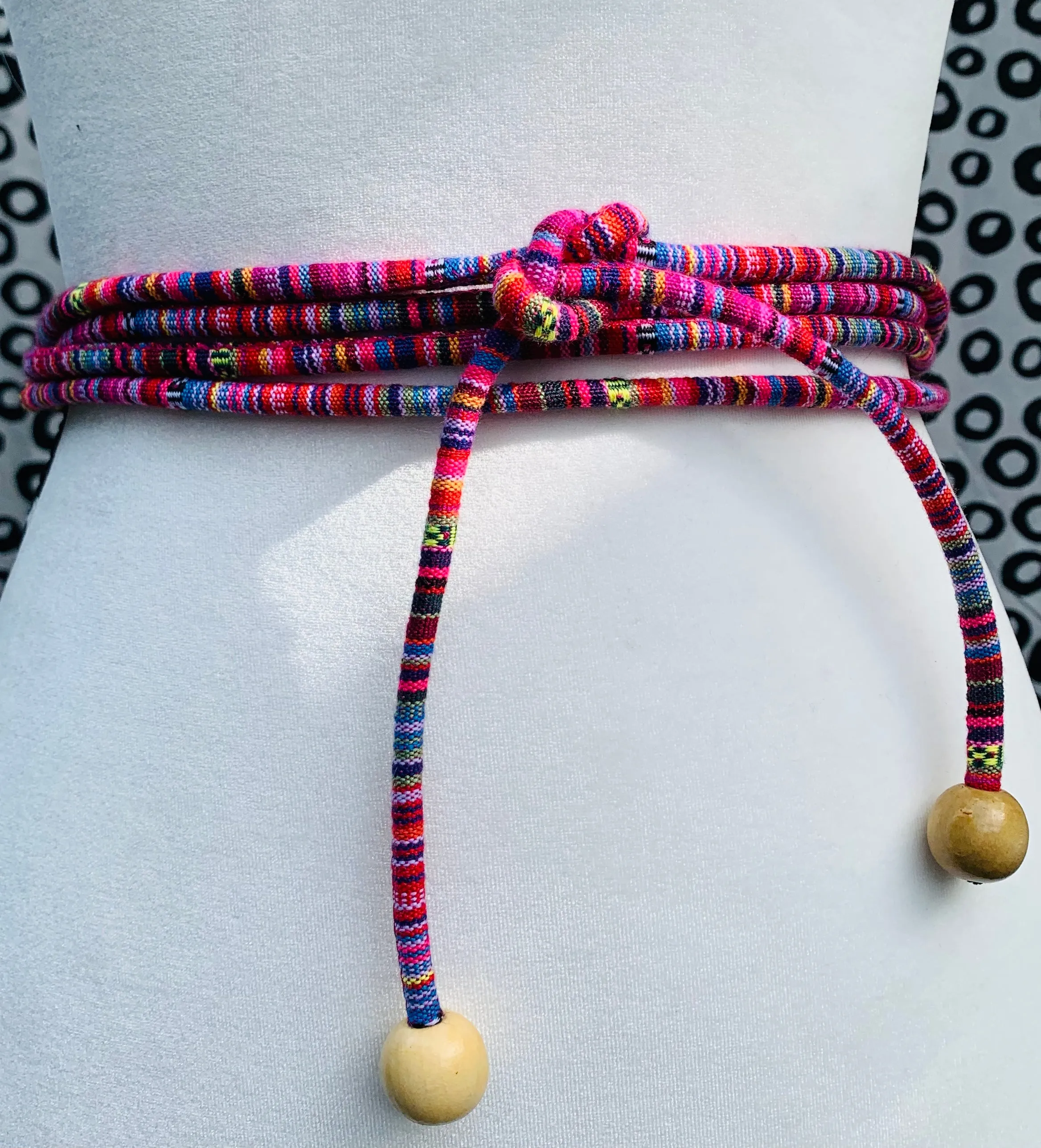 Colorful Cord Wrap Belt