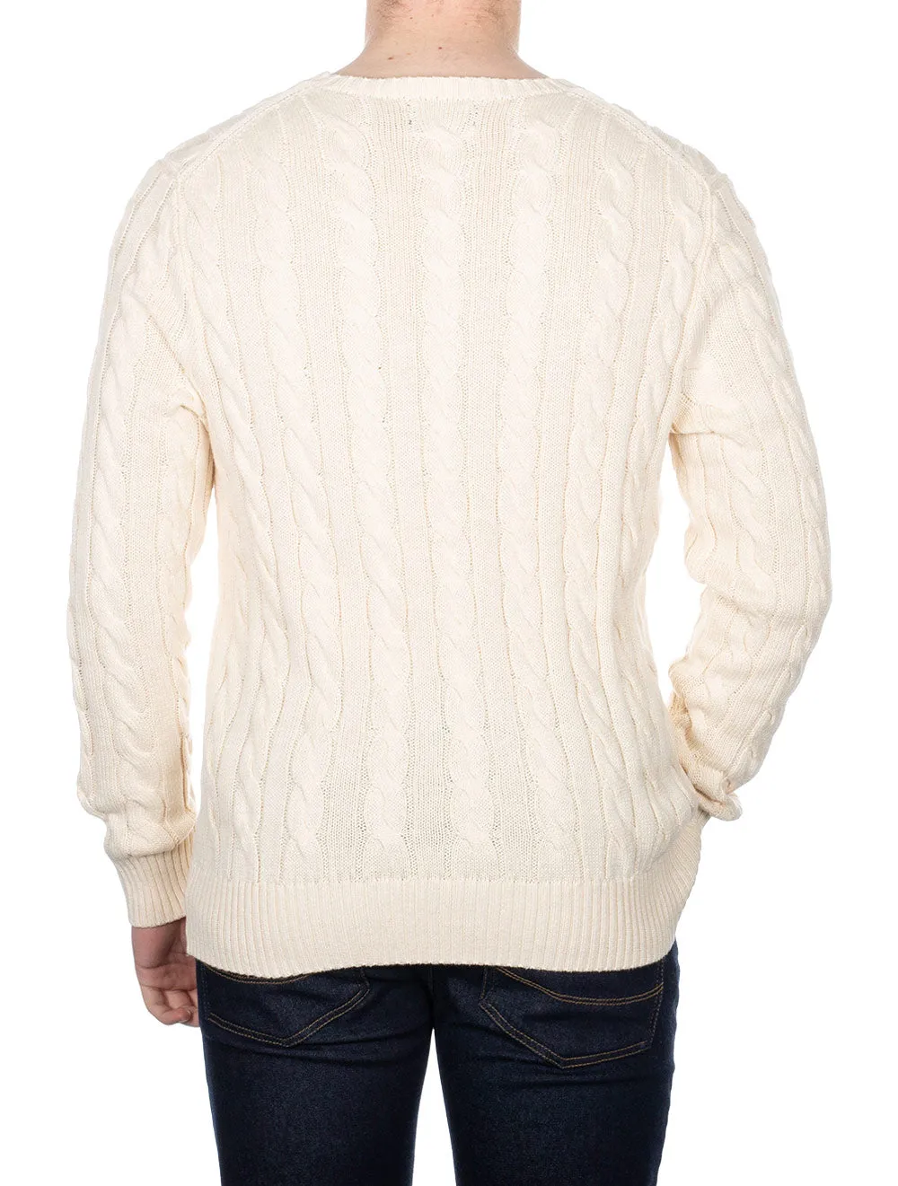 Cotton Cable Sweater Cream