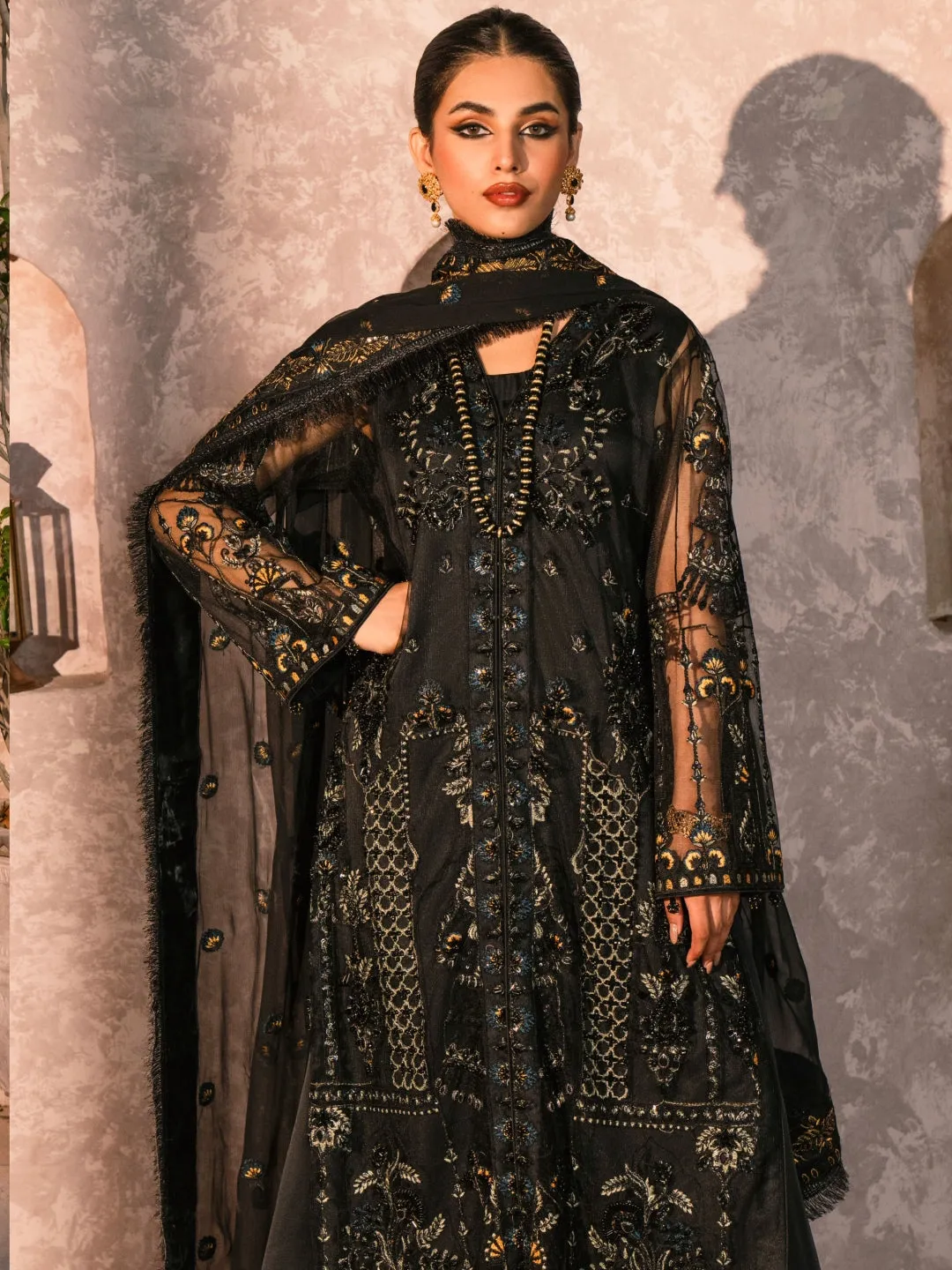 Designer Embroidered Chiffon