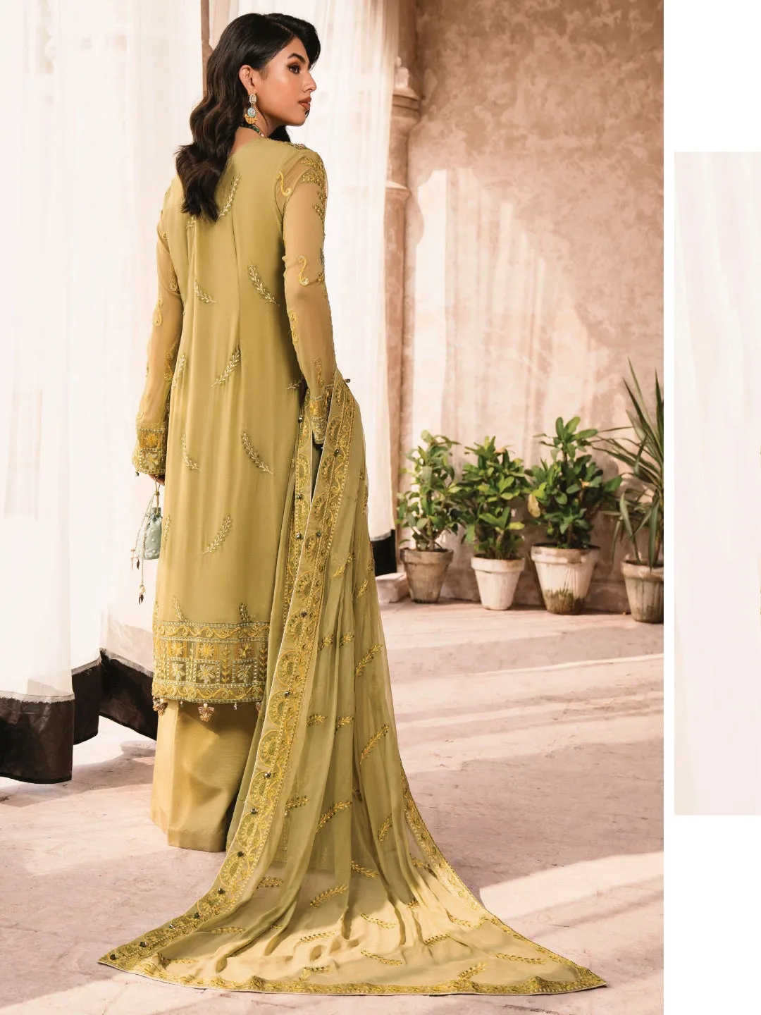 Designer Embroidered Chiffon