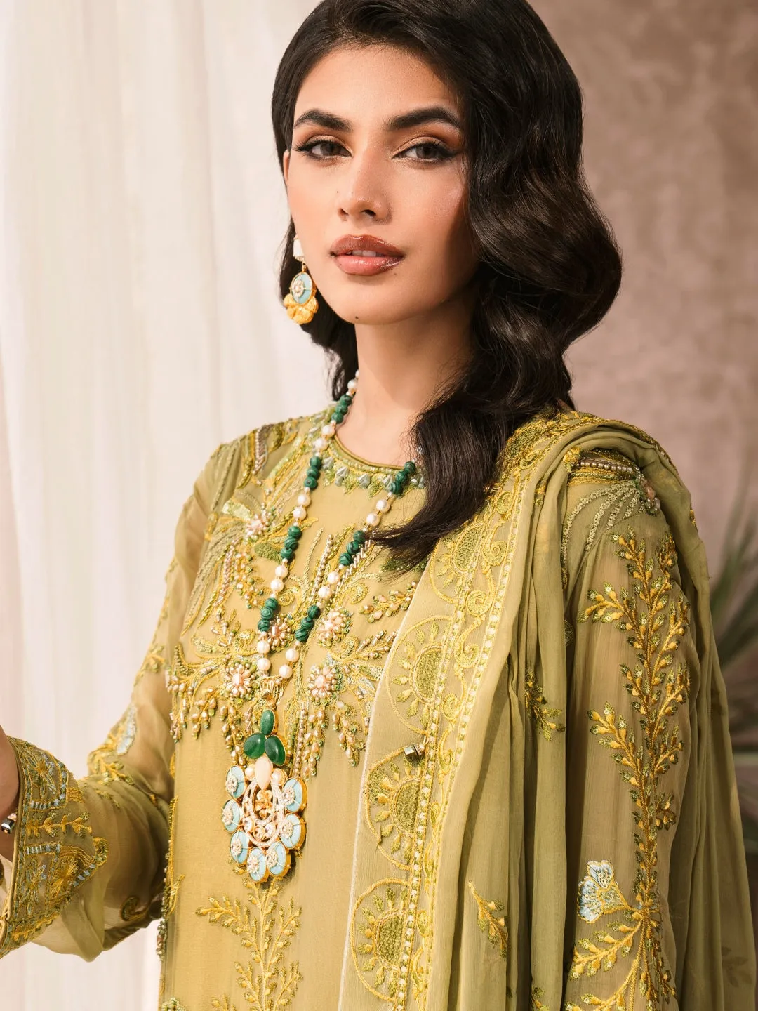 Designer Embroidered Chiffon