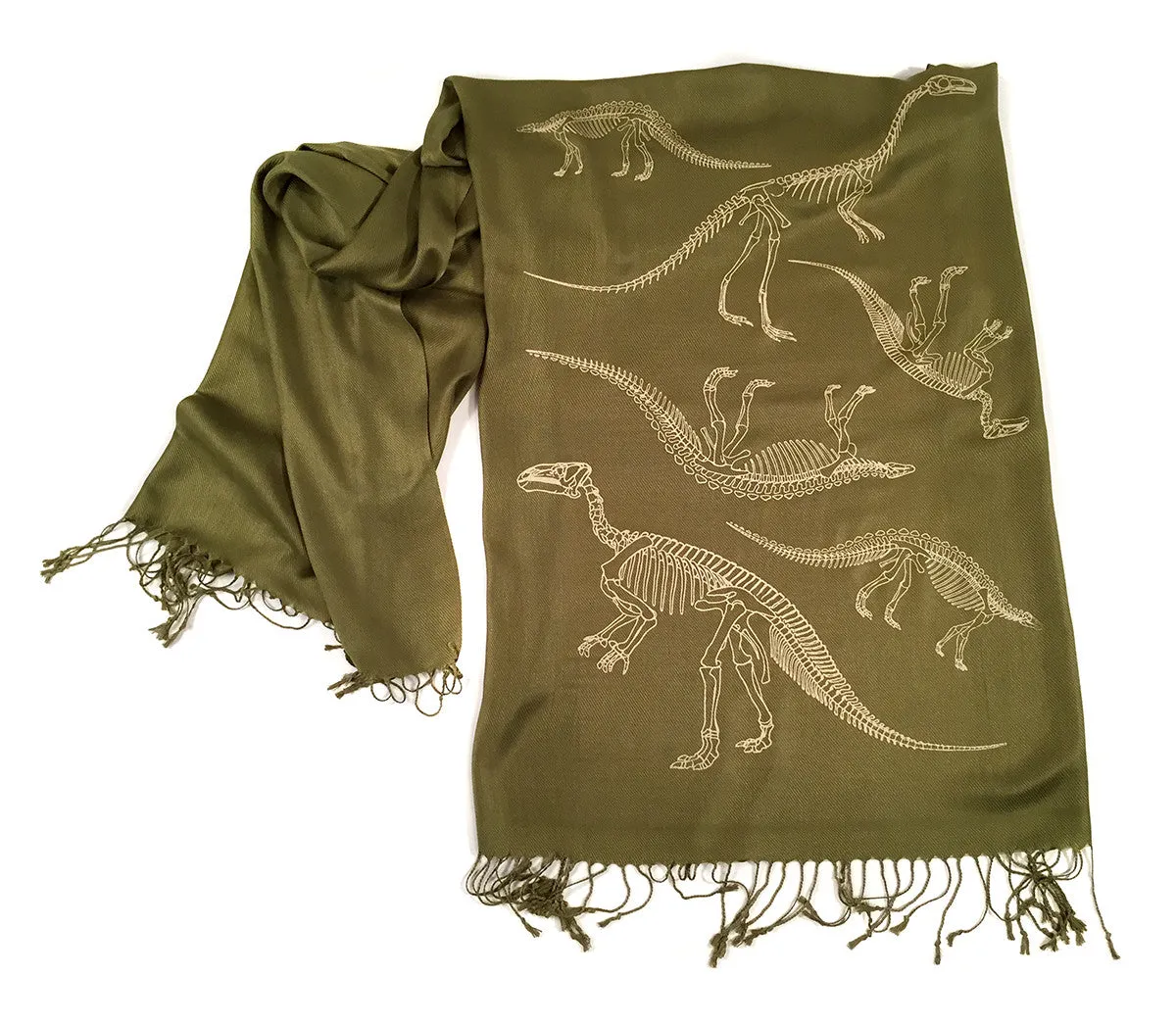 Dinosaur Bones Pashmina Scarf