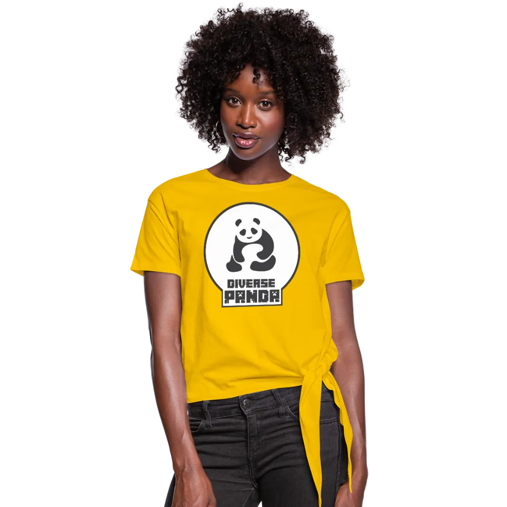 Diverse Panda (Alternative Version) Women's Knotted T-Shirt