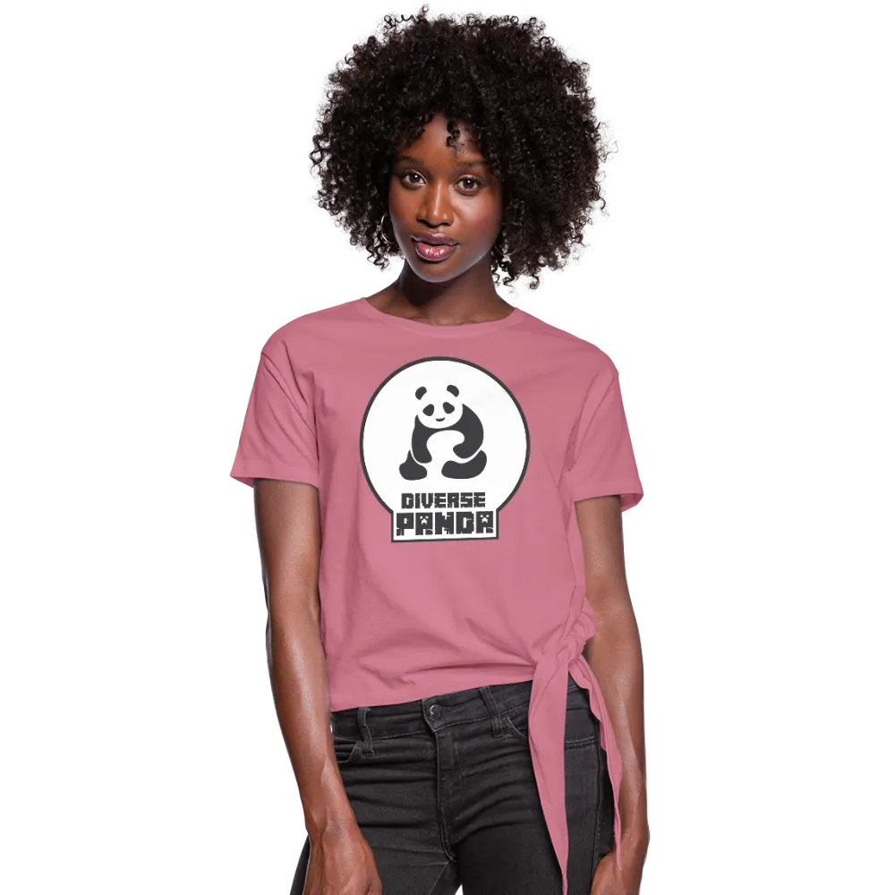 Diverse Panda (Alternative Version) Women's Knotted T-Shirt