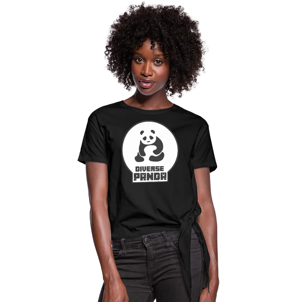 Diverse Panda (Alternative Version) Women's Knotted T-Shirt