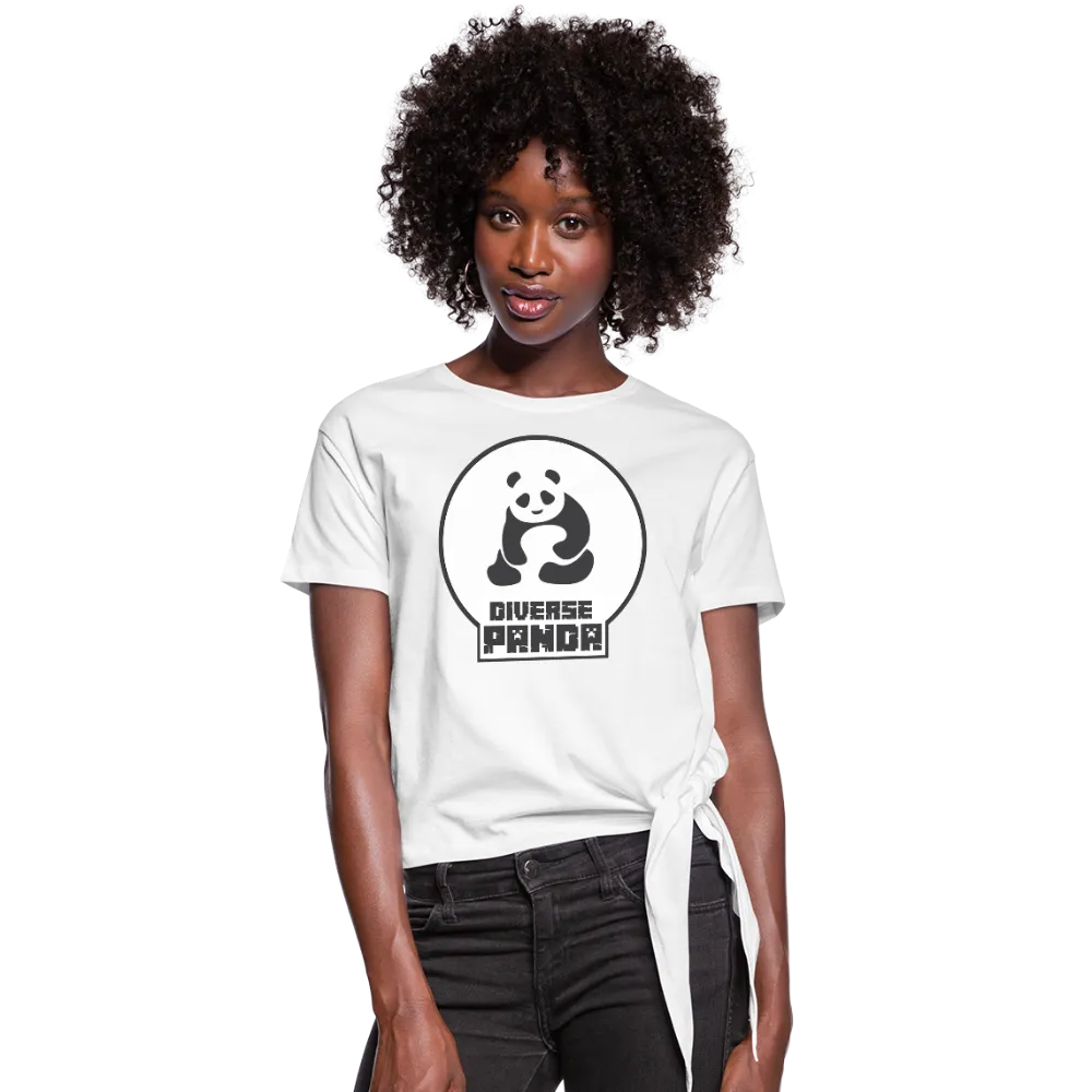 Diverse Panda (Alternative Version) Women's Knotted T-Shirt