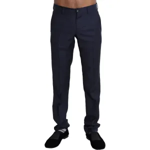 Dolce & Gabbana Elegant Slim Fit Wool Blend Dress Pants