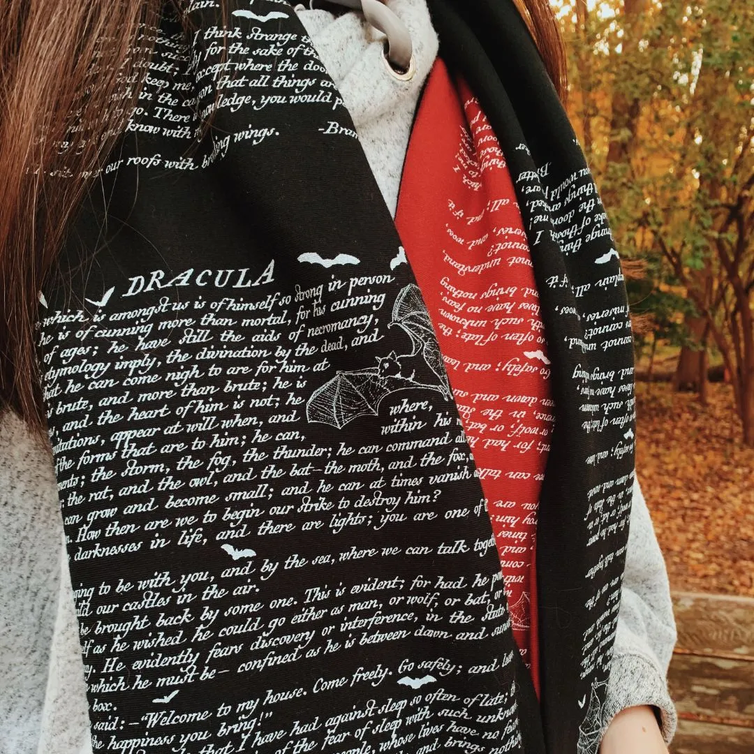 Dracula Book Scarf