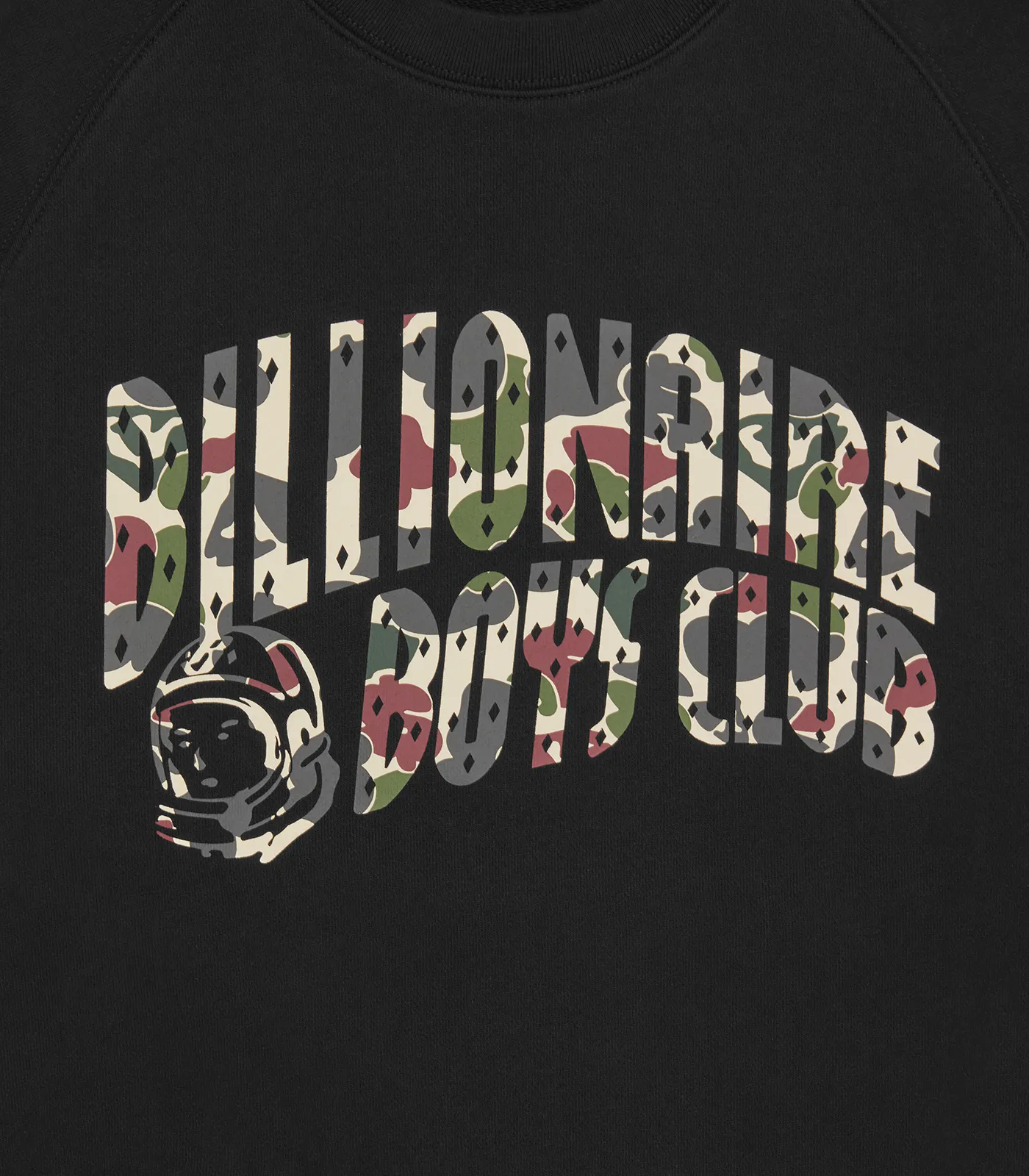 DUCK CAMO ARCH LOGO CREWNECK - BLACK