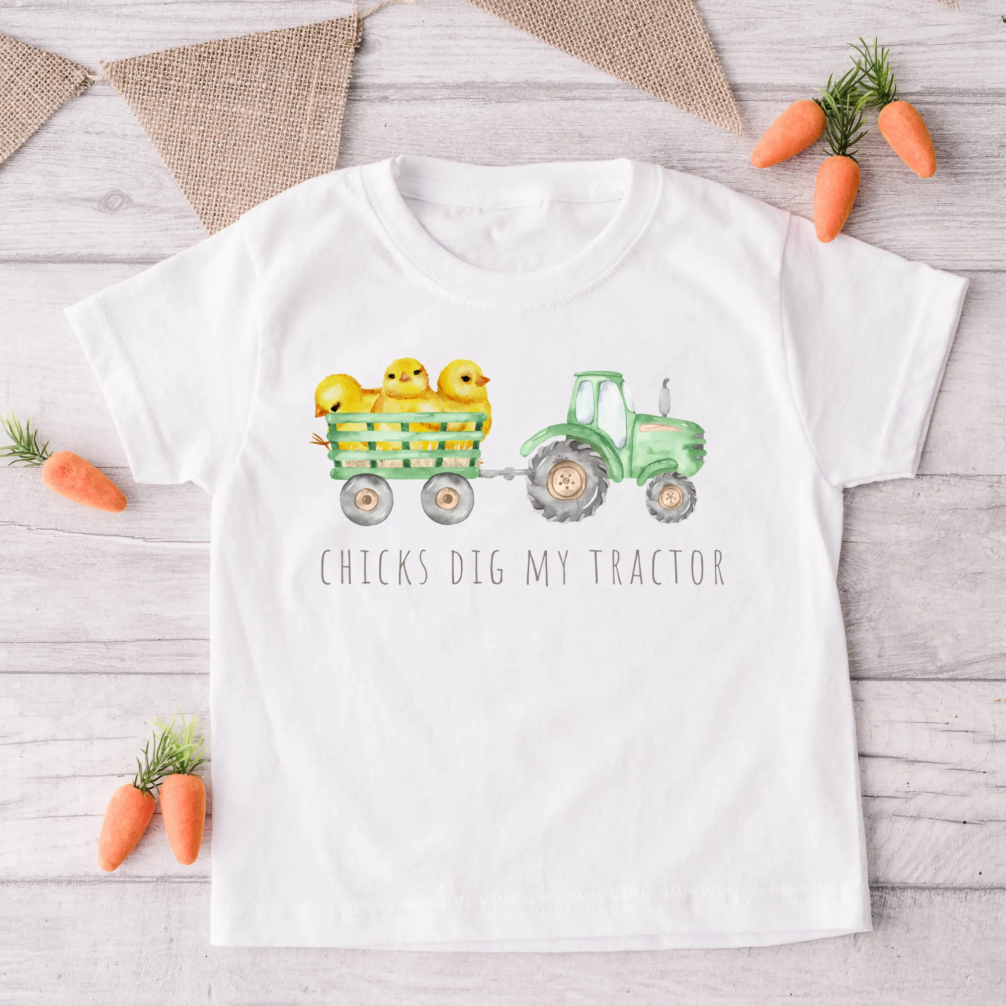 Easter Tractor Shirt for Boys