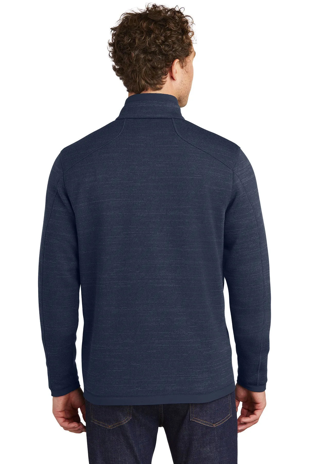 Eddie Bauer Custom Fleece Quarter Zips, River Blue Navy Heather