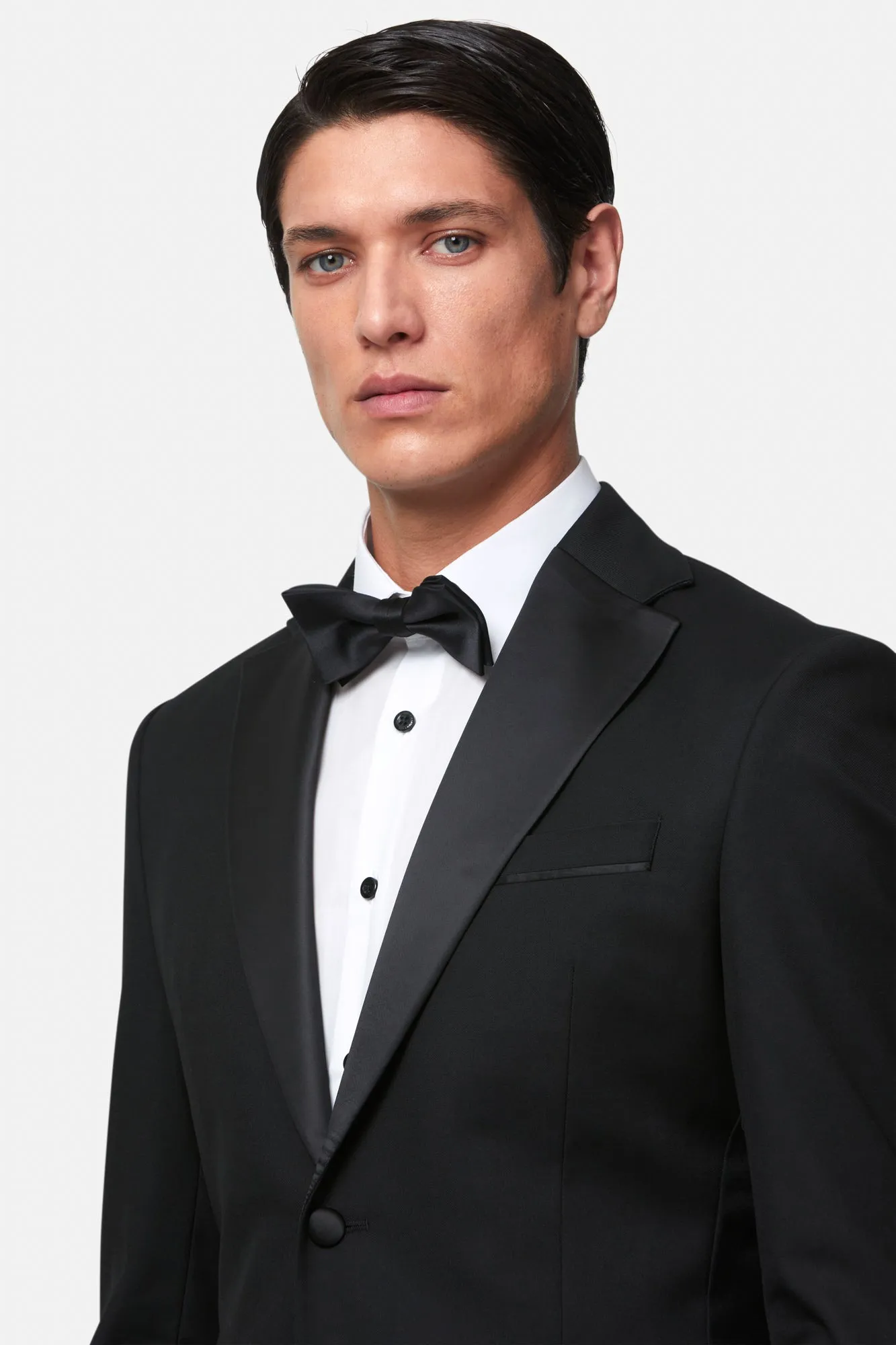 Edina Black 2PC Tuxedo with Shirt and Bow Tie