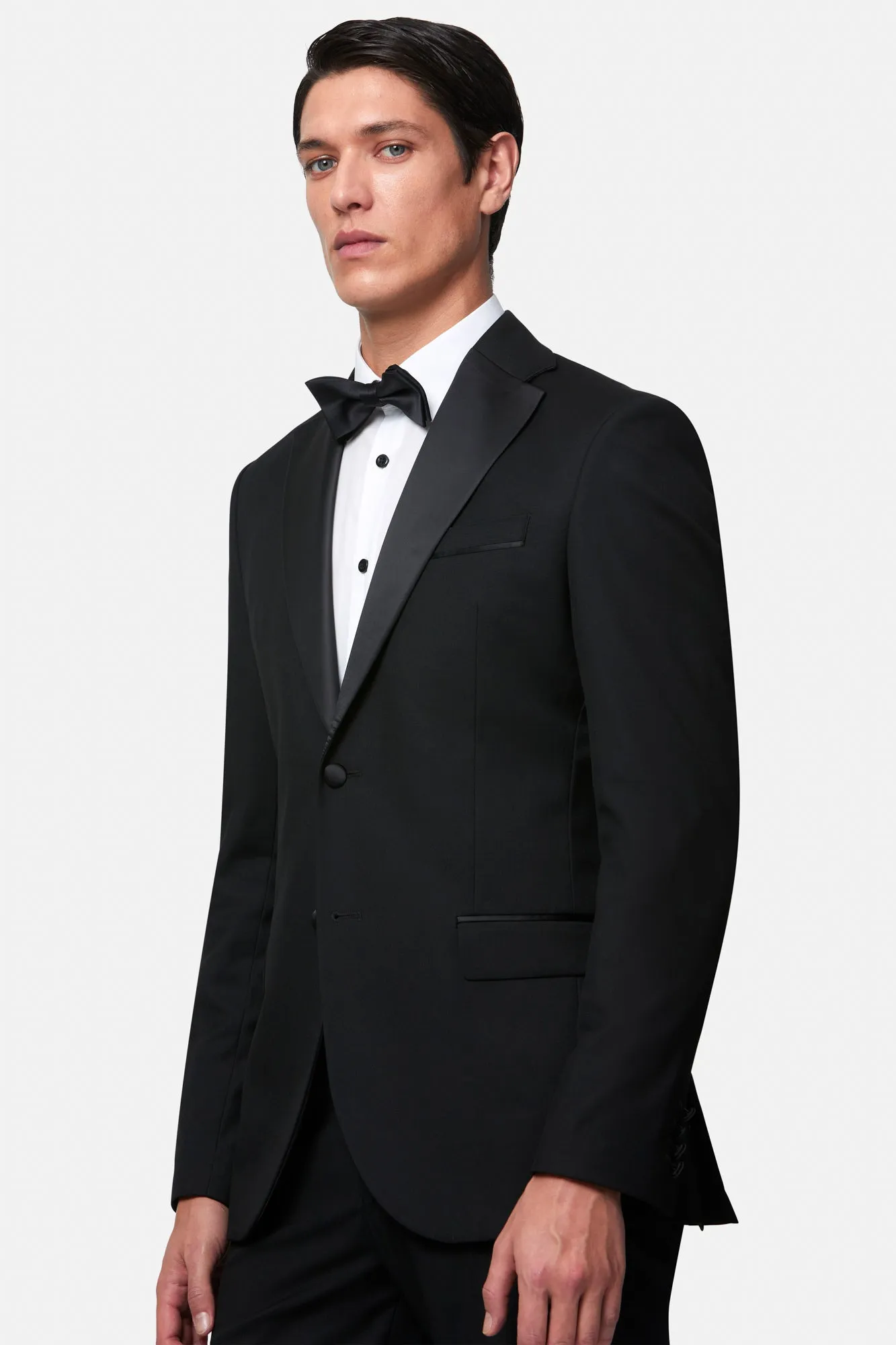 Edina Black 2PC Tuxedo with Shirt and Bow Tie