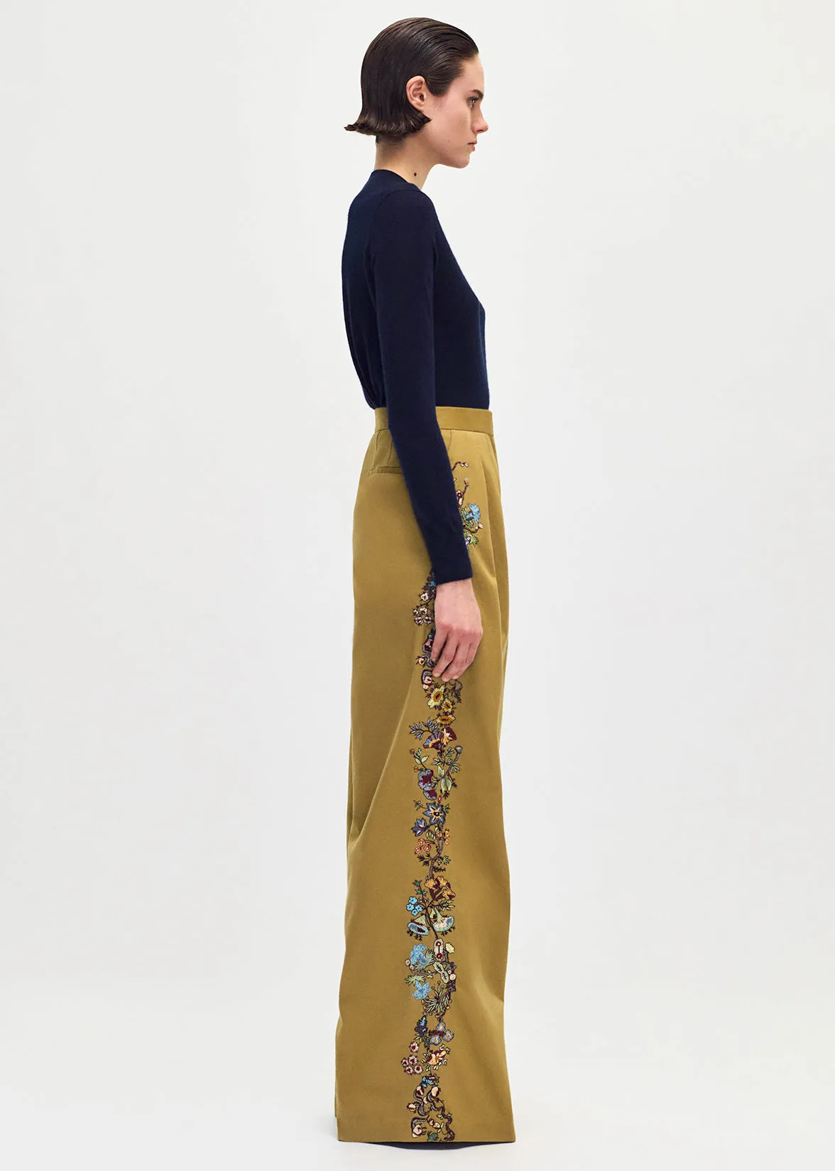 embroidered nils pant