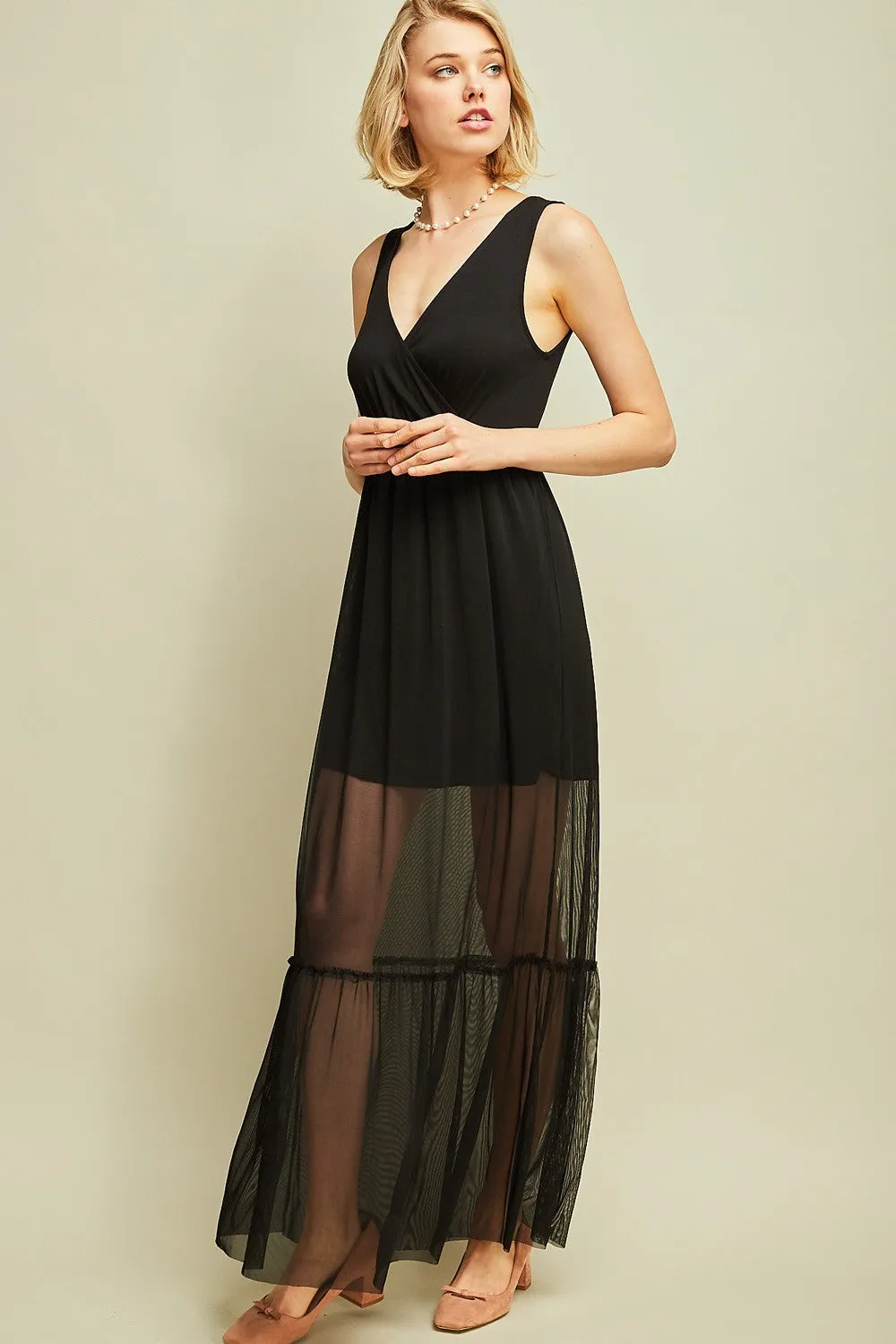 Enchanted Evening Maxi Dress, Black