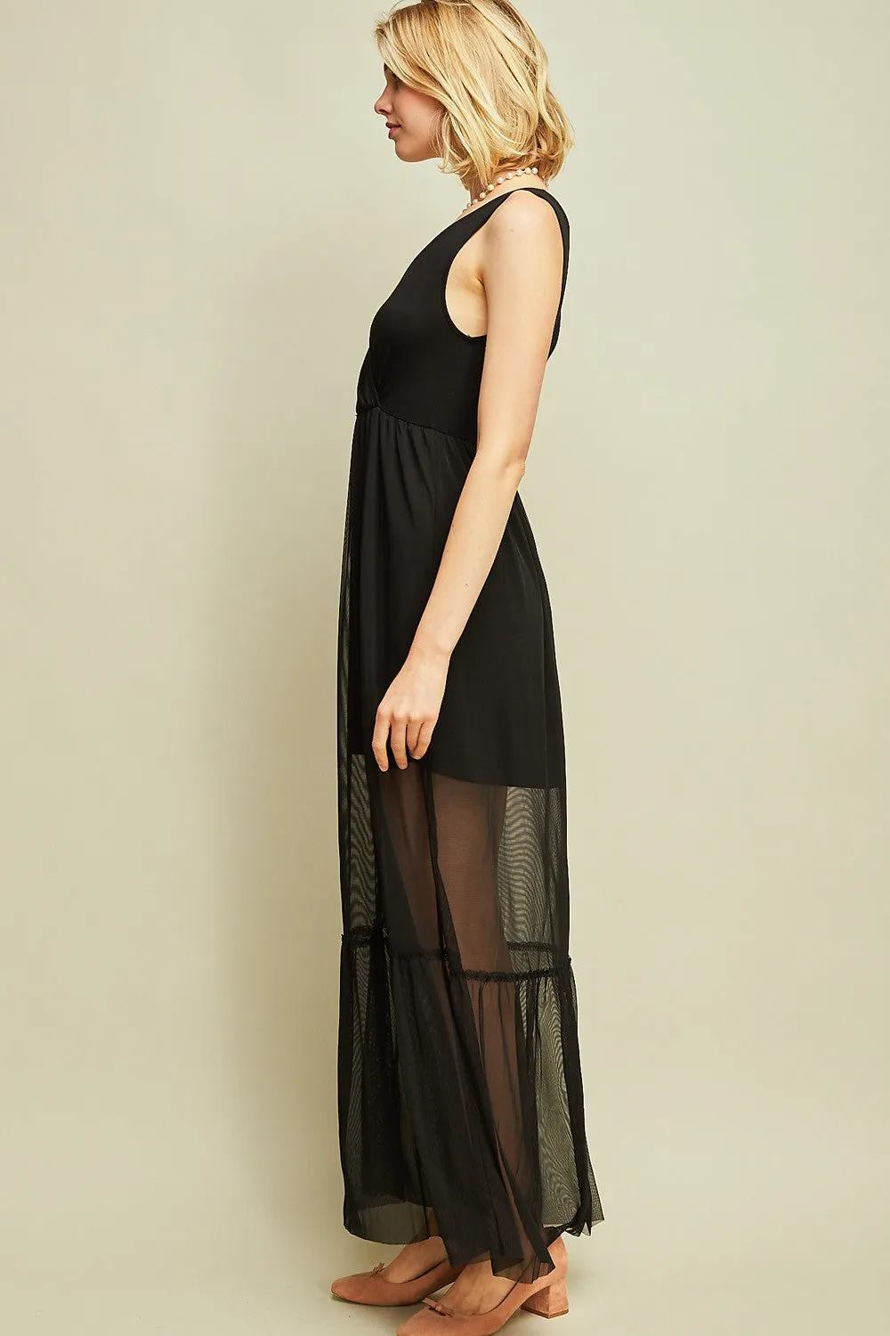 Enchanted Evening Maxi Dress, Black