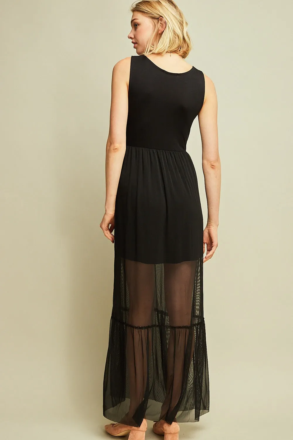 Enchanted Evening Maxi Dress, Black