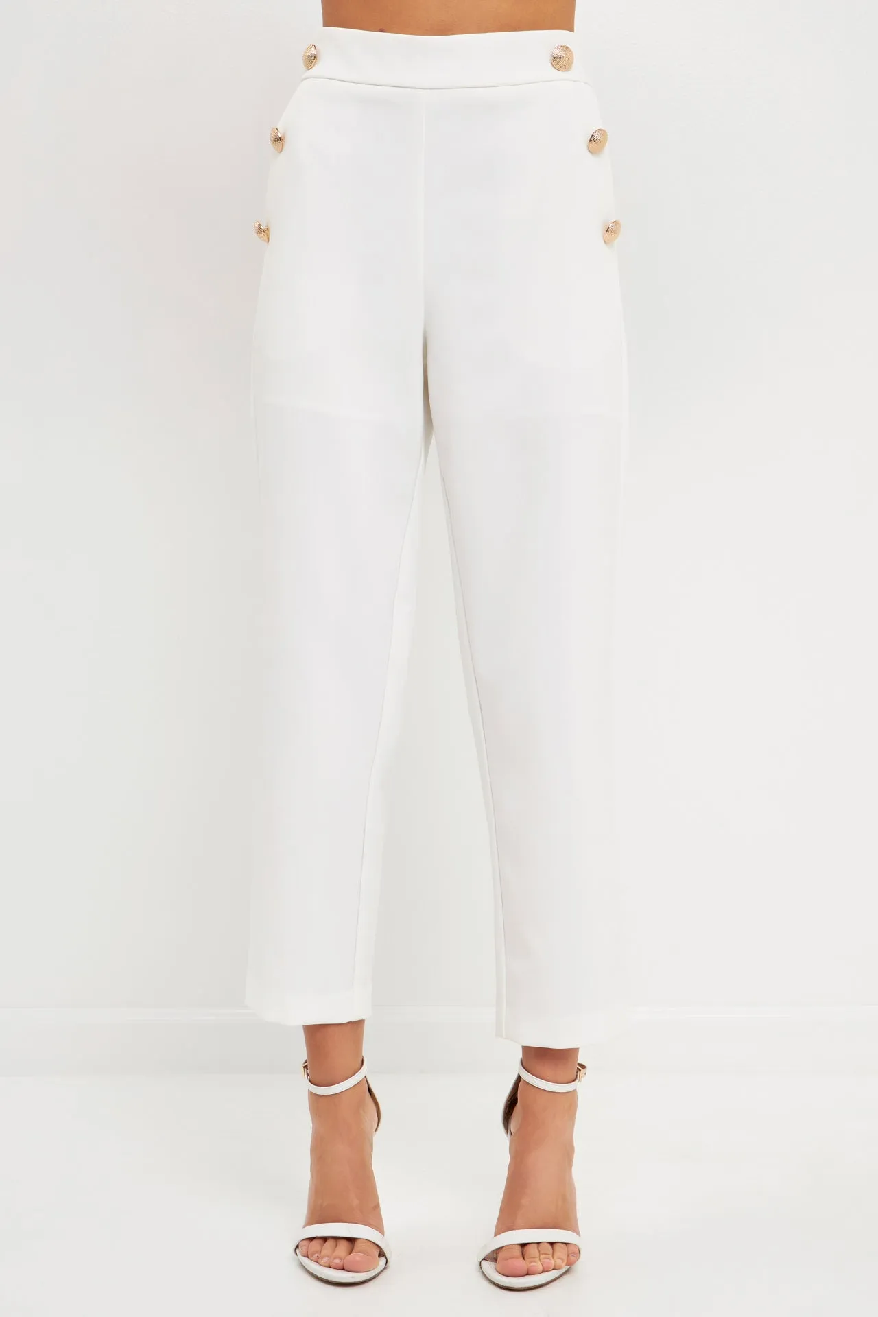 Endless Rose - High Waisted Buttoned Trousers