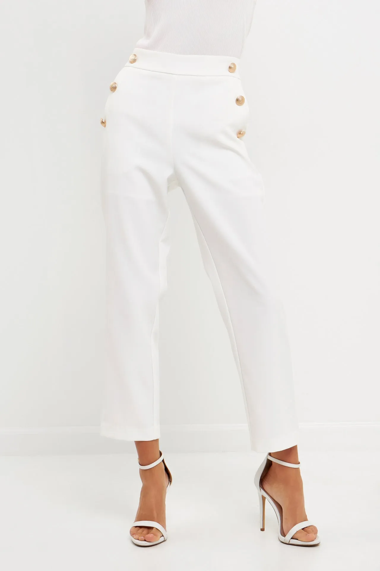 Endless Rose - High Waisted Buttoned Trousers