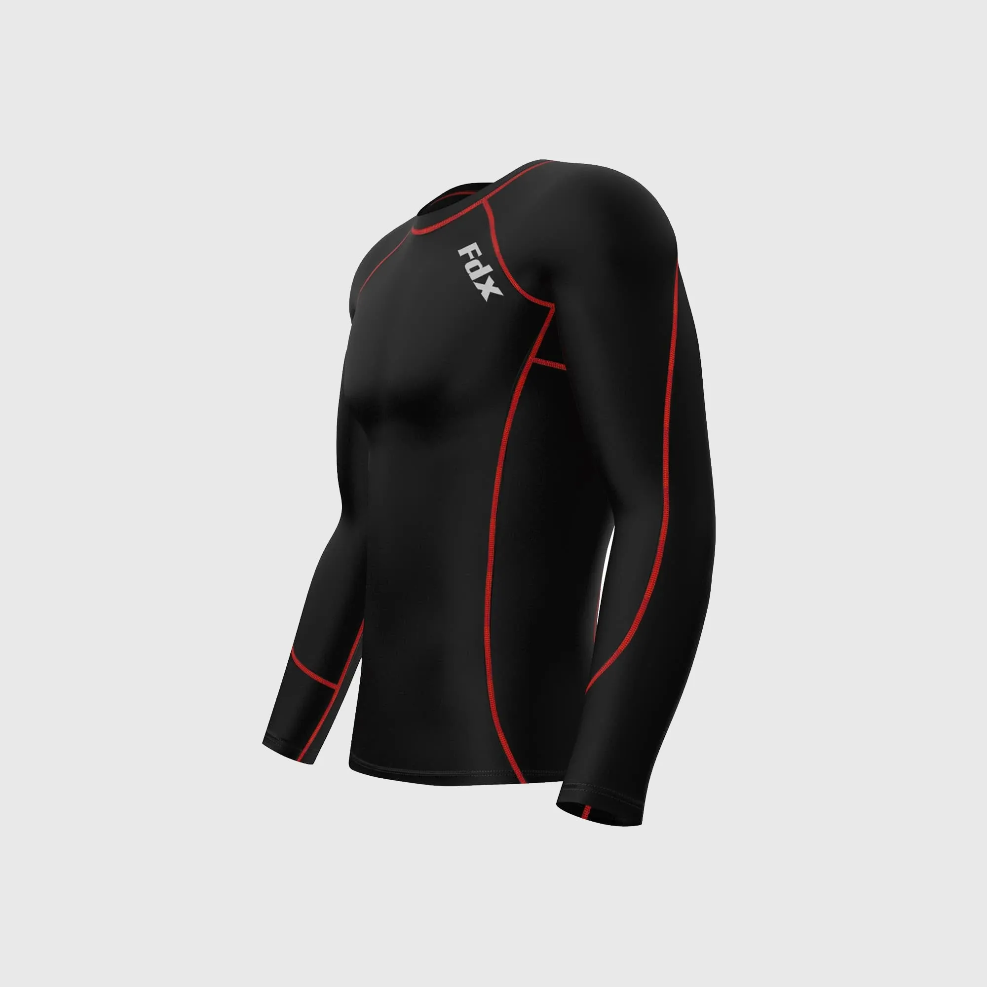 Fdx Thermolinx Red Men's & Boy's Base Layer Thermal Winter Compression Top