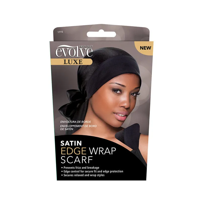 FIRSTLINE EVOLVE Satin Edge Wrap Scarf [BLACK] #1772