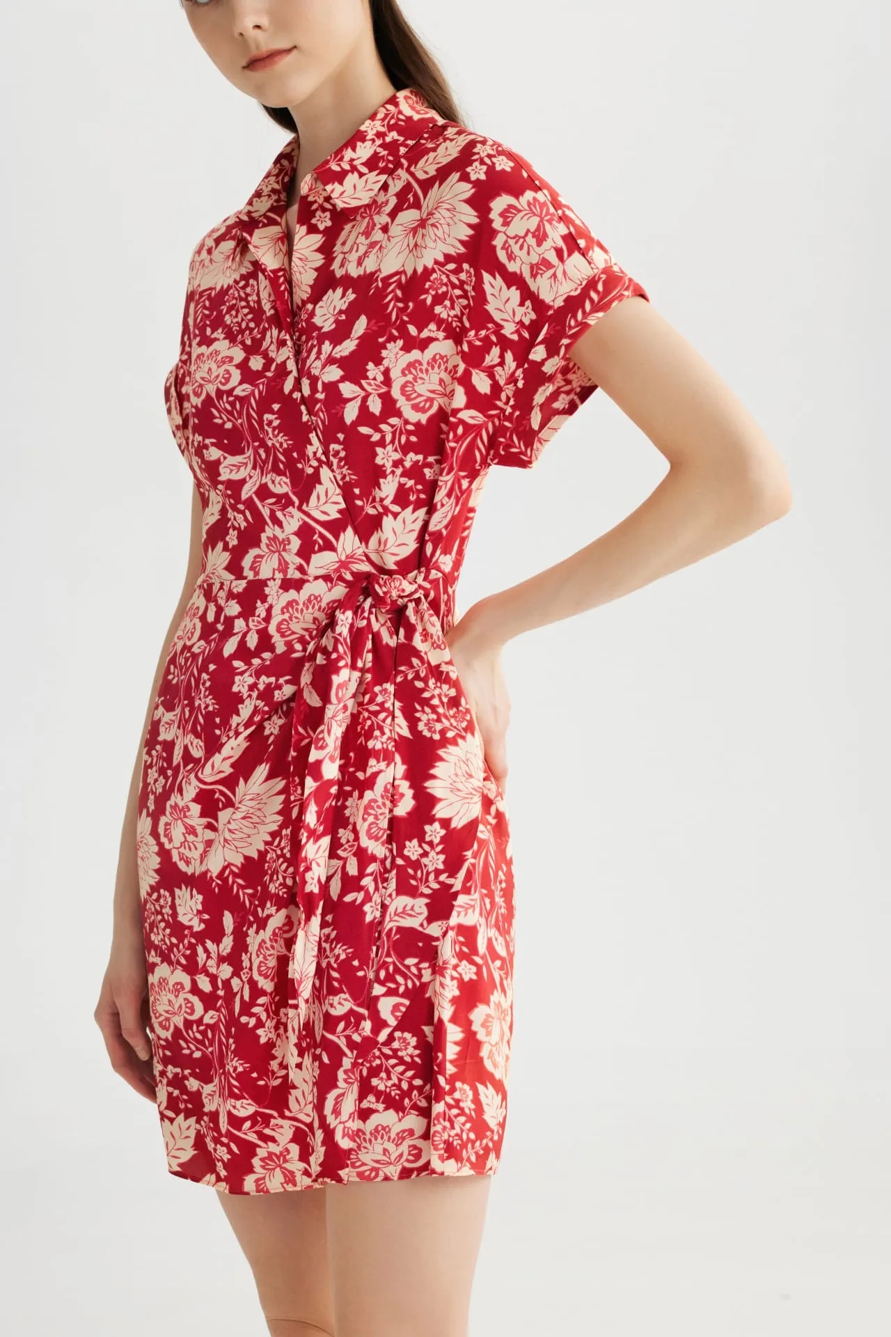 Floral Printed Wrap Dress