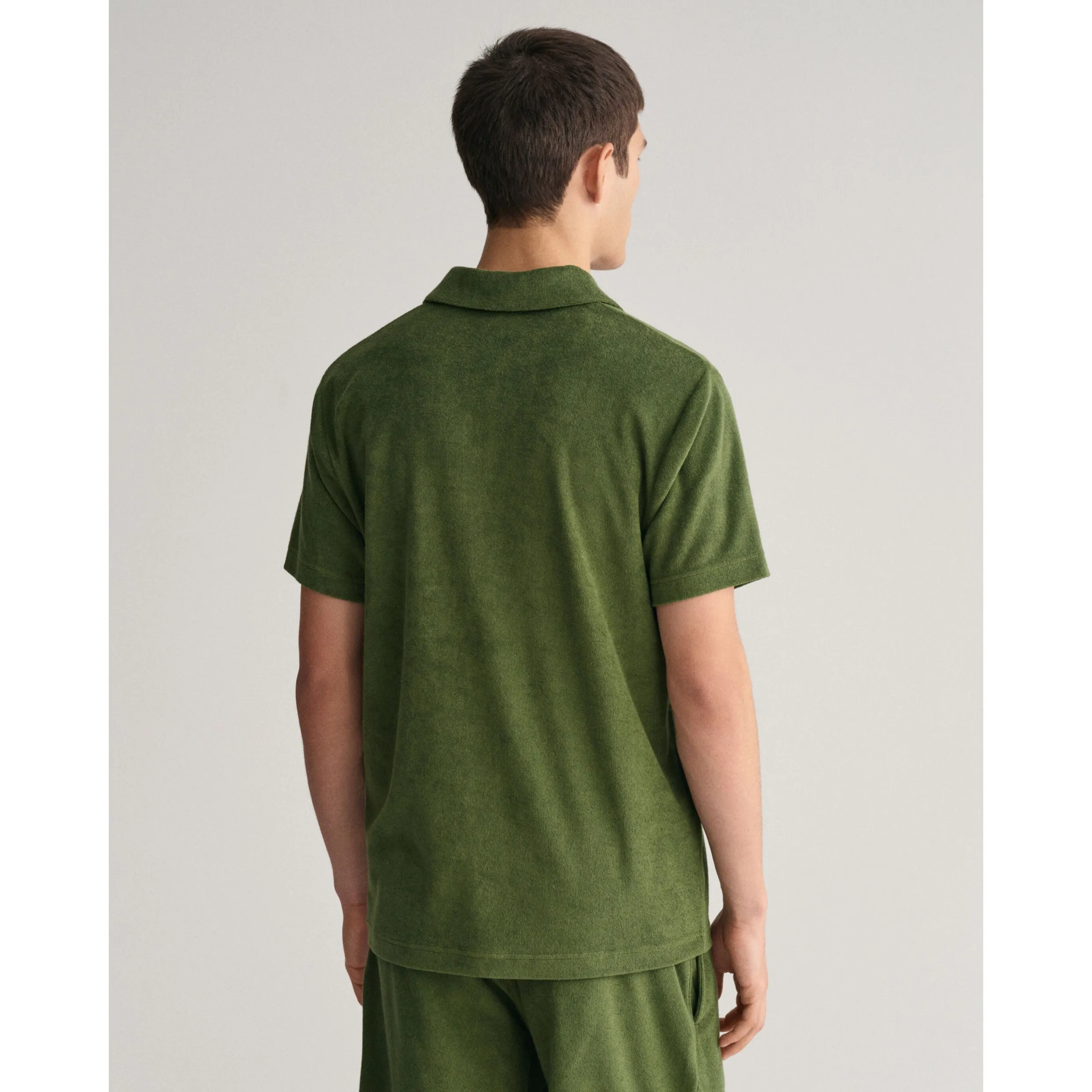 GANT Terry Cloth Piqué Polo Shirt 2063014 Pine Green