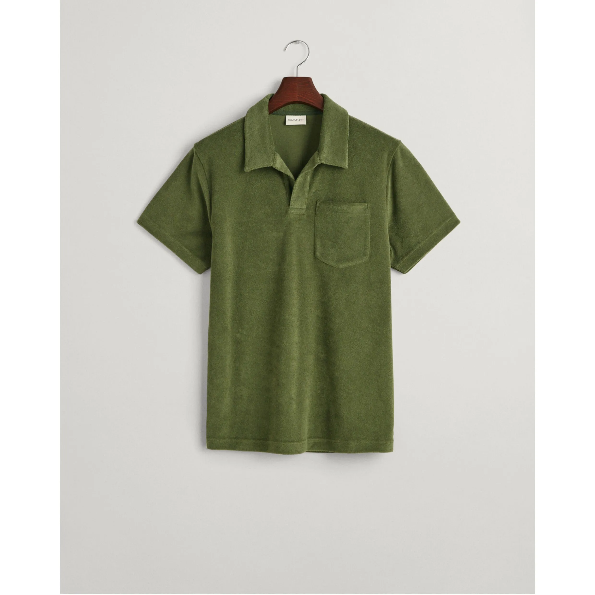 GANT Terry Cloth Piqué Polo Shirt 2063014 Pine Green