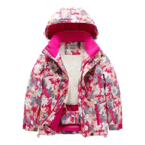 Girl Skiing Snowboarding Insulated Jacket