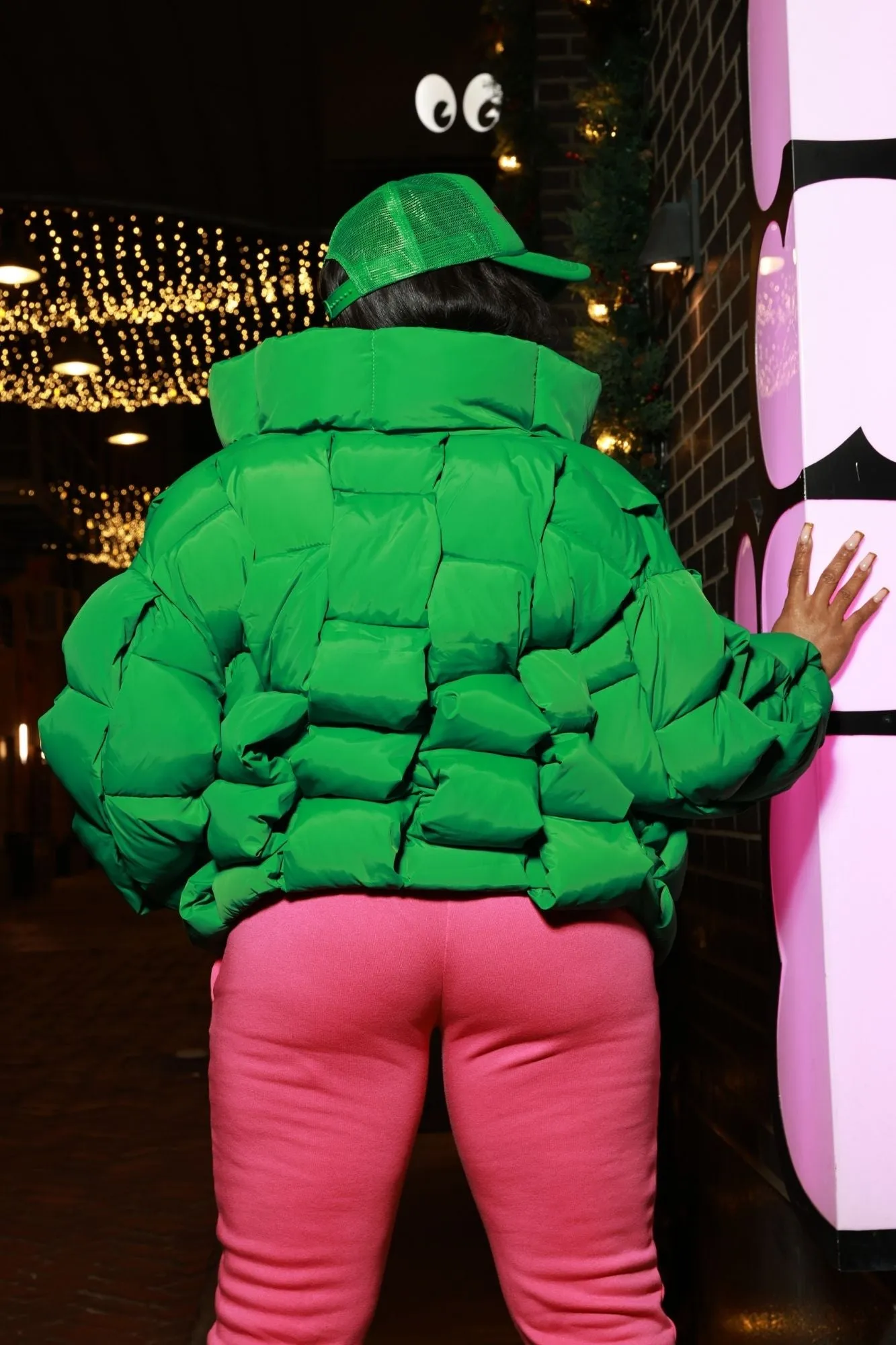 Go Dutch Oversized Puffer Jacket - Green